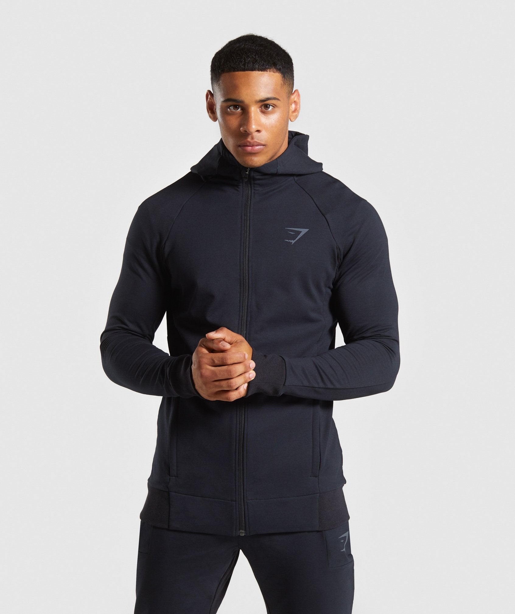 Force Zip Hoodie in Black - view 1