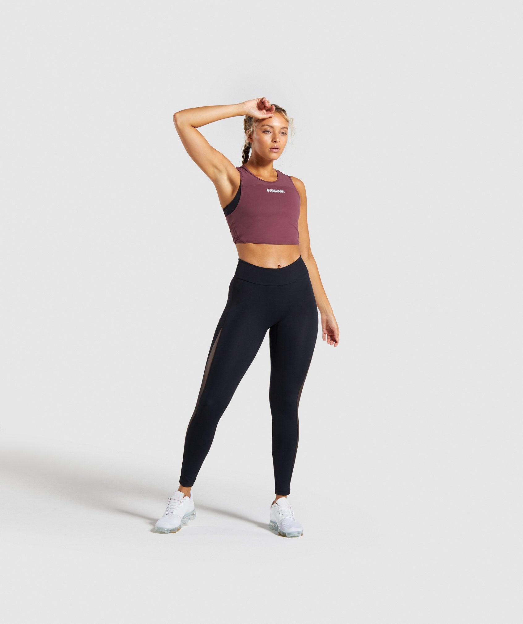 Form Crop Top in Berry Red - view 4