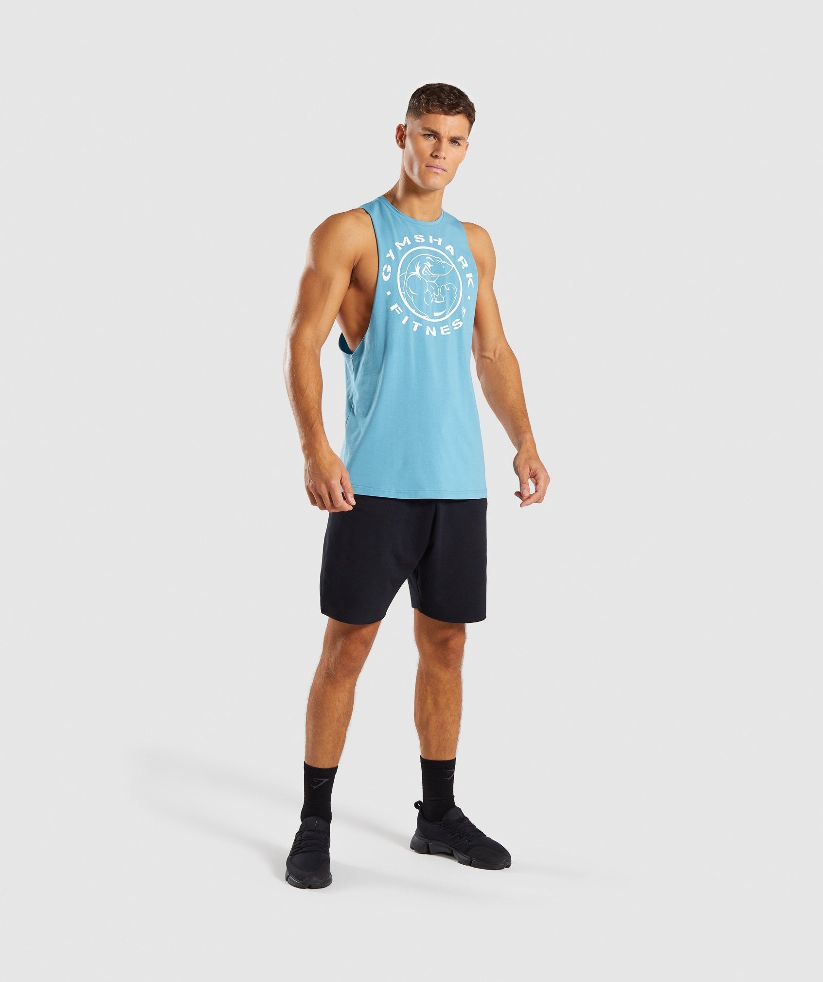 Legacy Drop Armhole Tank in Dusky Teal - view 4