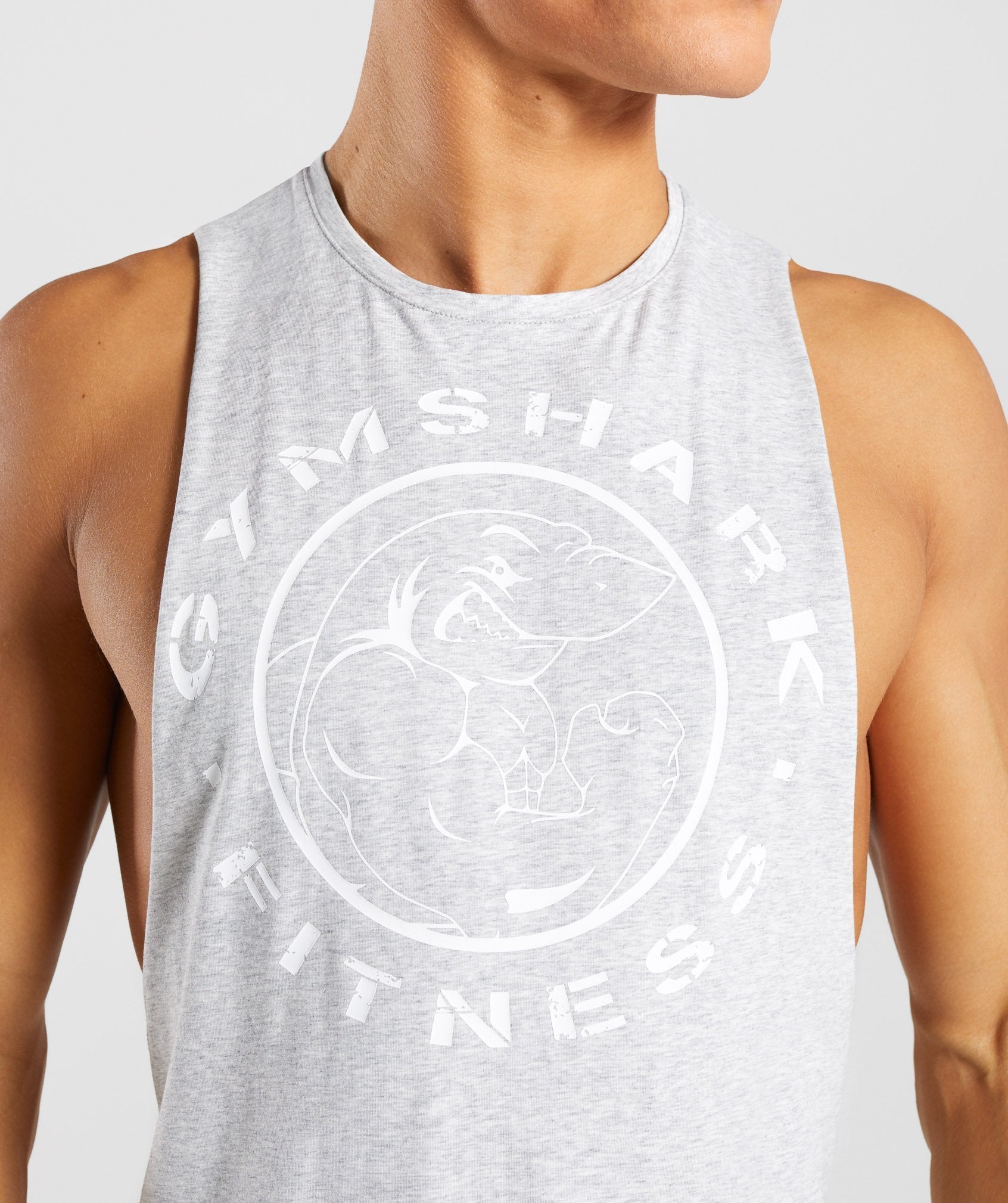 Legacy Drop Armhole Tank in Wolf Grey Marl - view 5