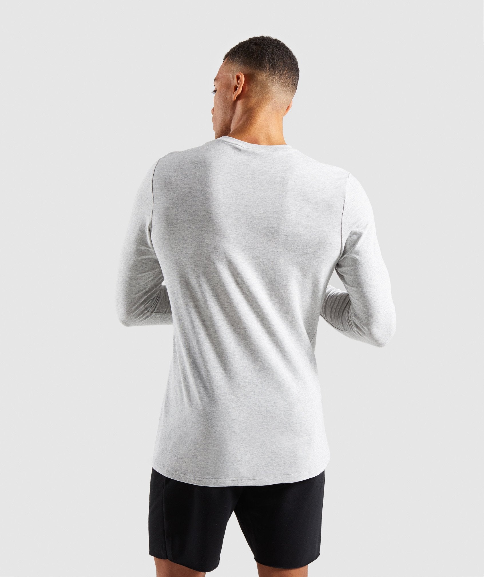 Legacy Long Sleeve T-Shirt in Wolf Grey Marl - view 2