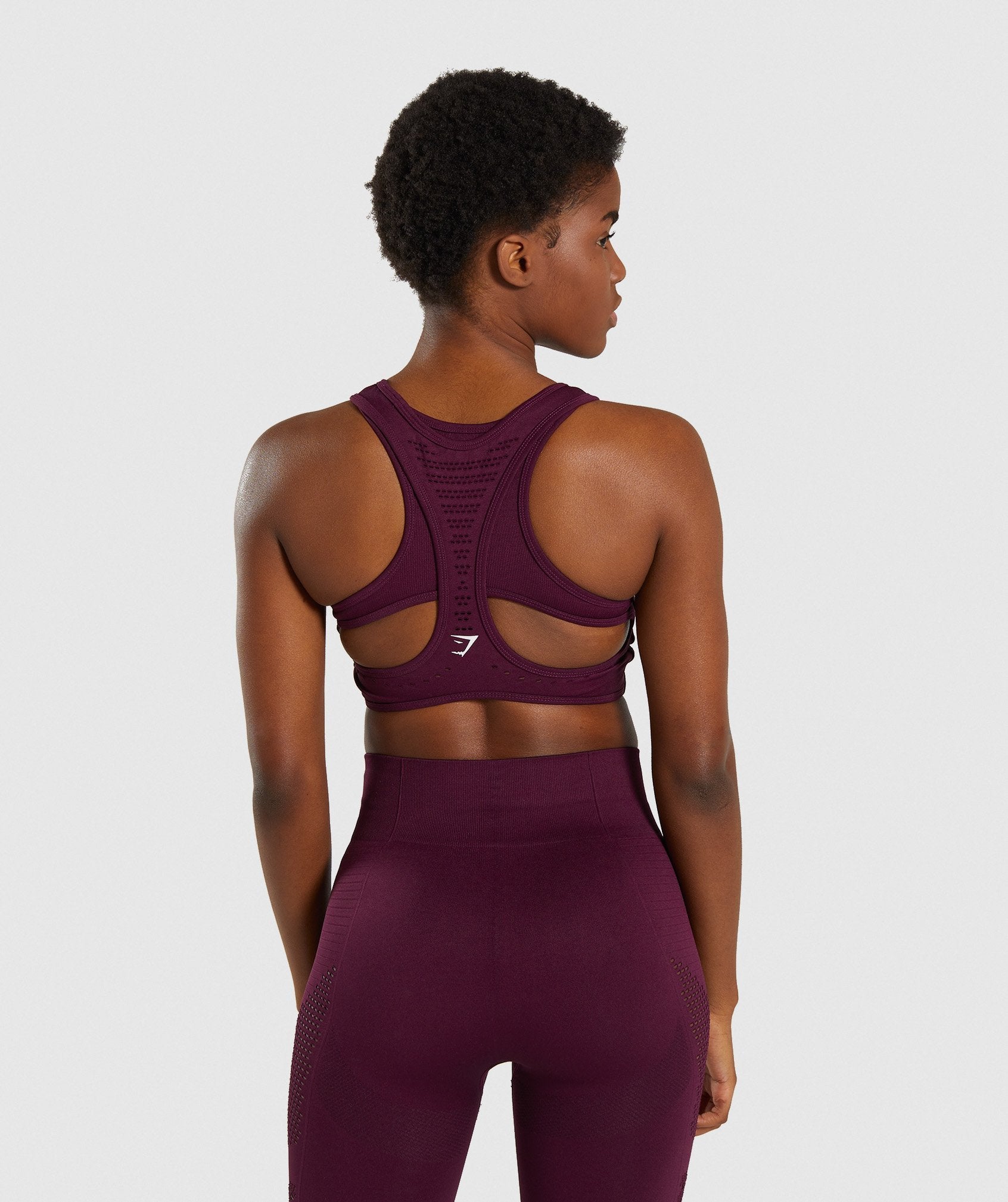 Flawless Knit Sports Bra in Ruby - view 2