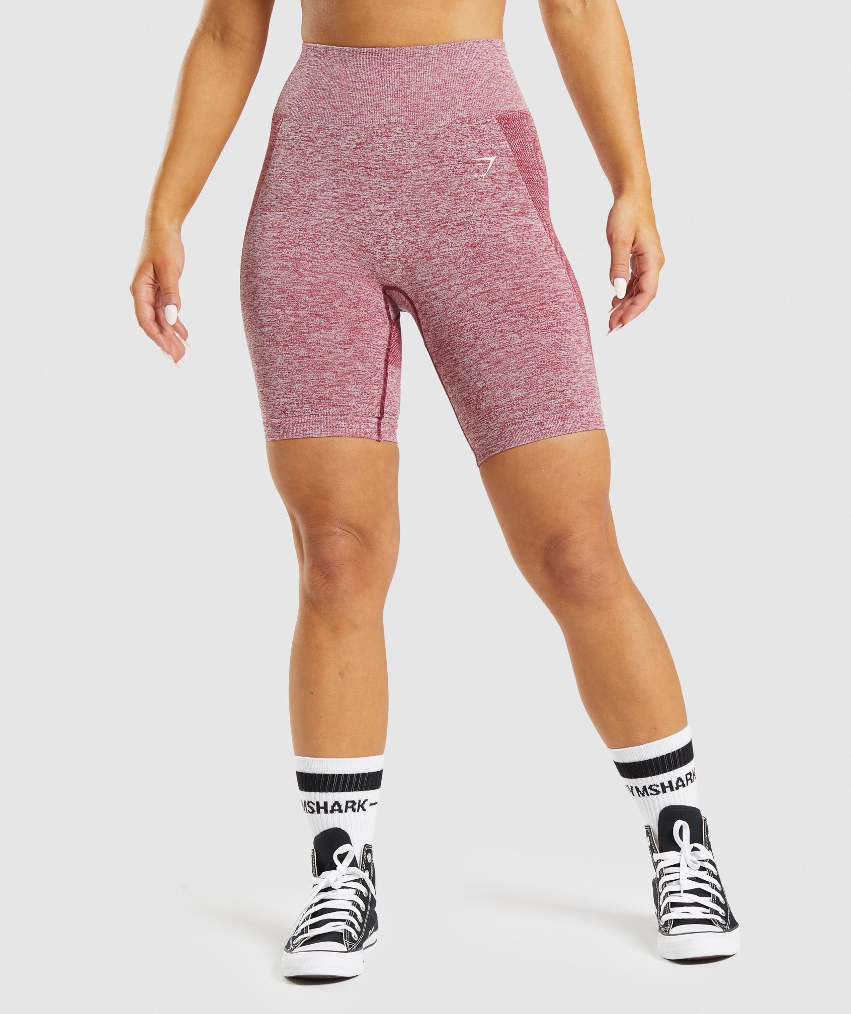 Flex Cycling Shorts in Burgundy Marl - view 1