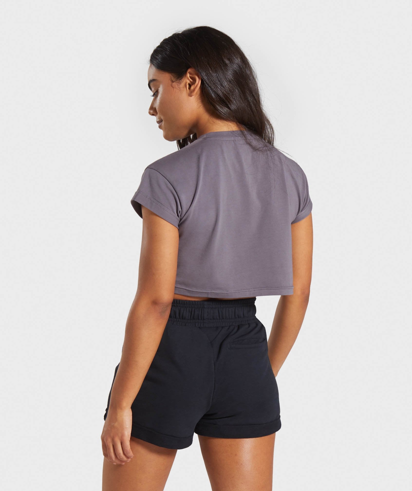 Fraction Crop Top in Slate Lavender - view 2