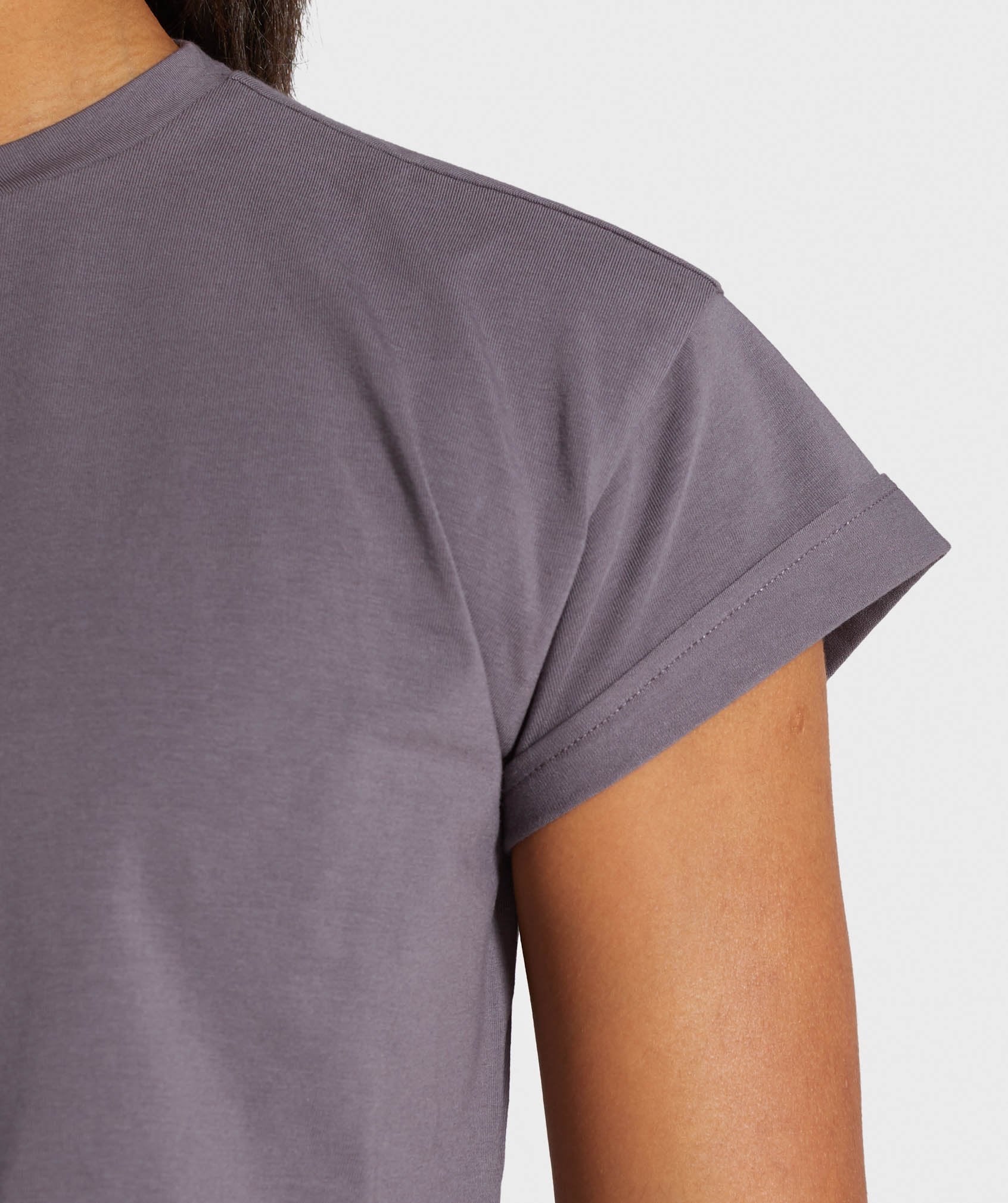 Fraction Crop Top in Slate Lavender - view 5