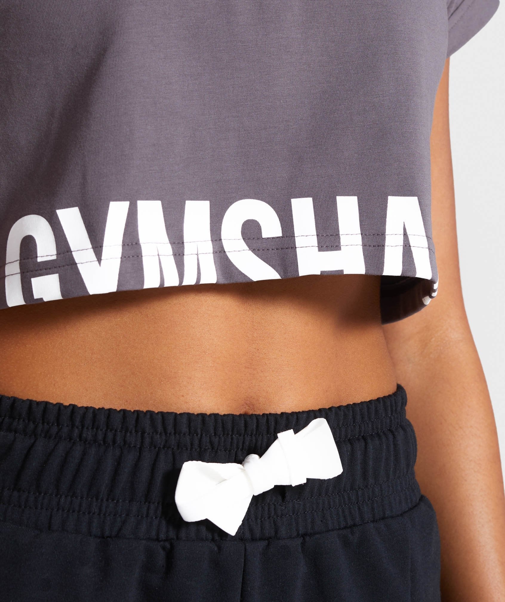 Fraction Crop Top in Slate Lavender - view 6