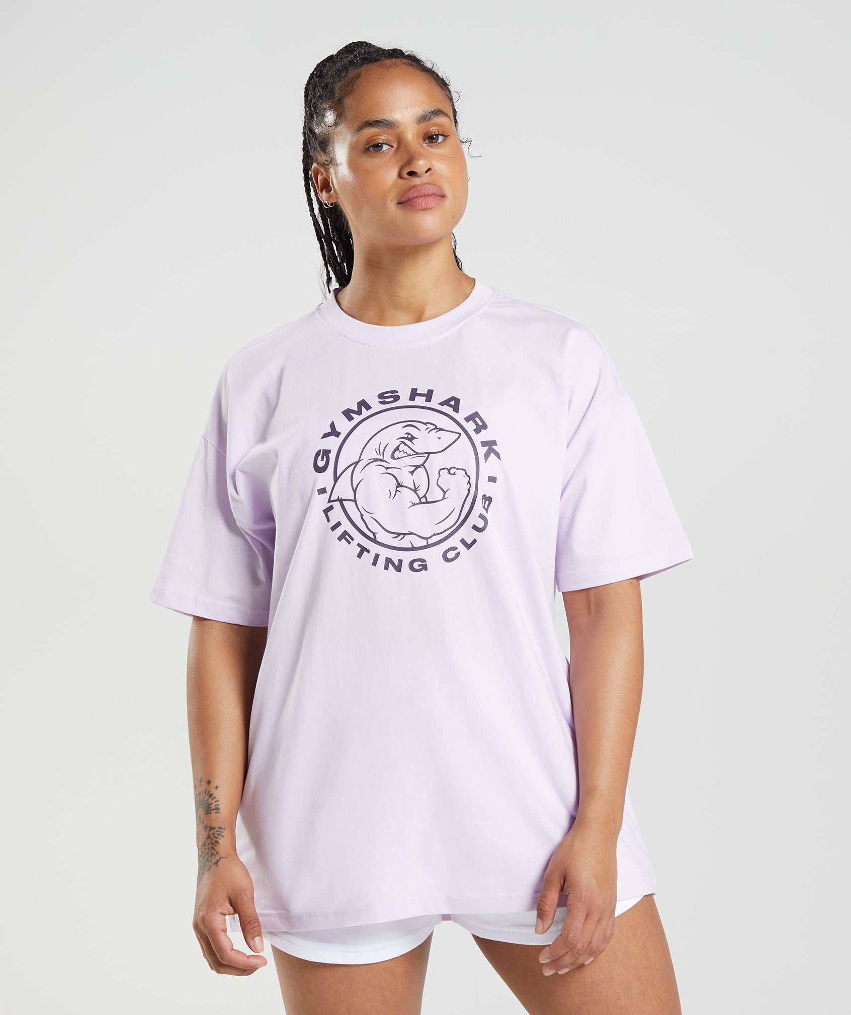 Legacy Oversized T-Shirt in Faded Lilac - view 1