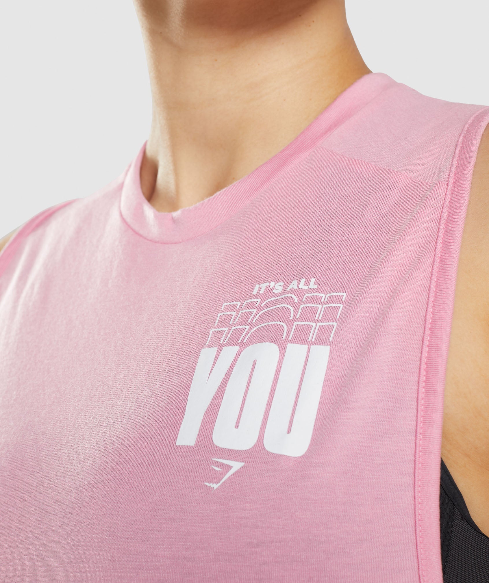 Its All You Drop Arm Tank in Sorbet Pink - view 6