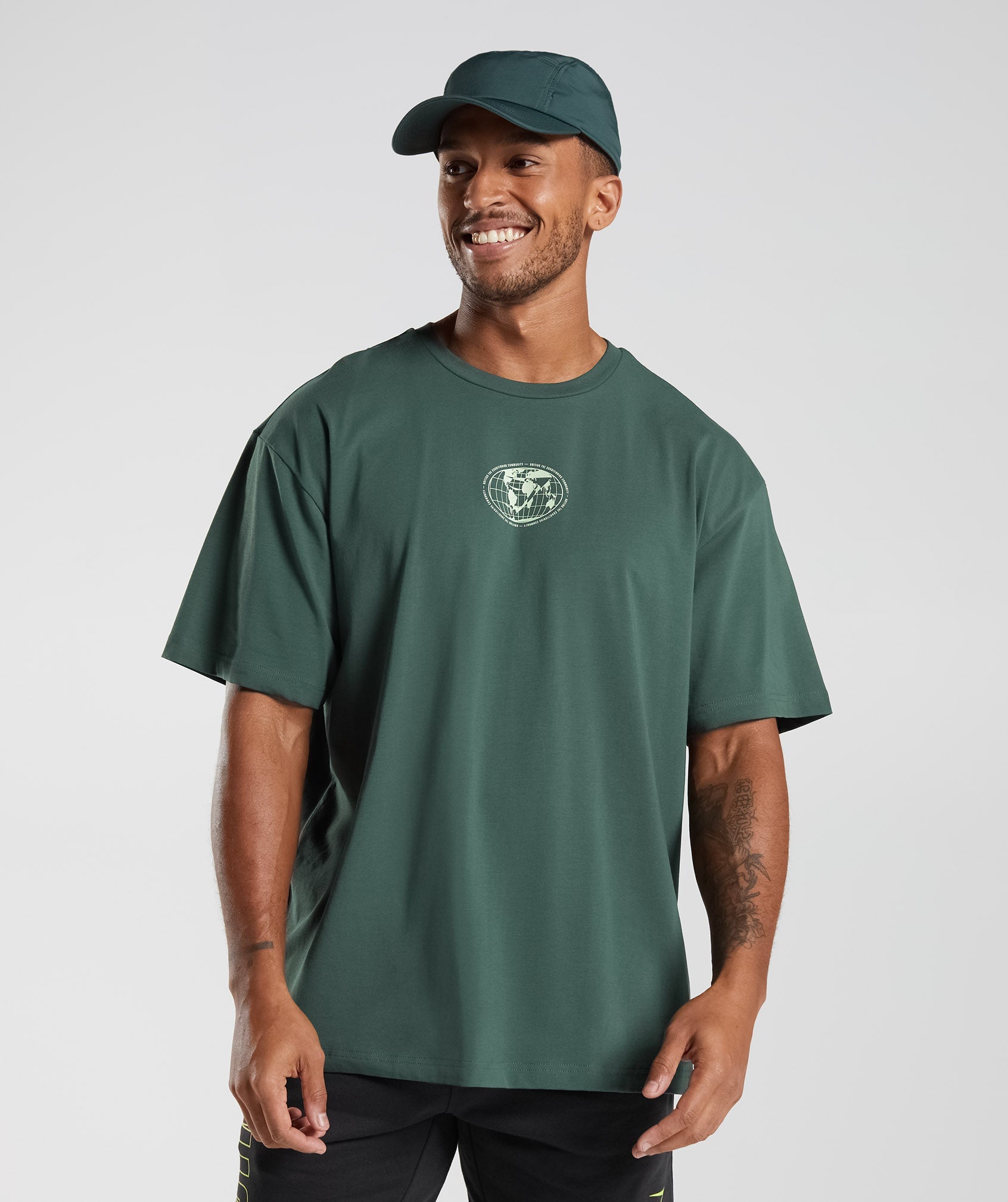Recovery Graphic T-Shirt in Obsidian Green - view 2