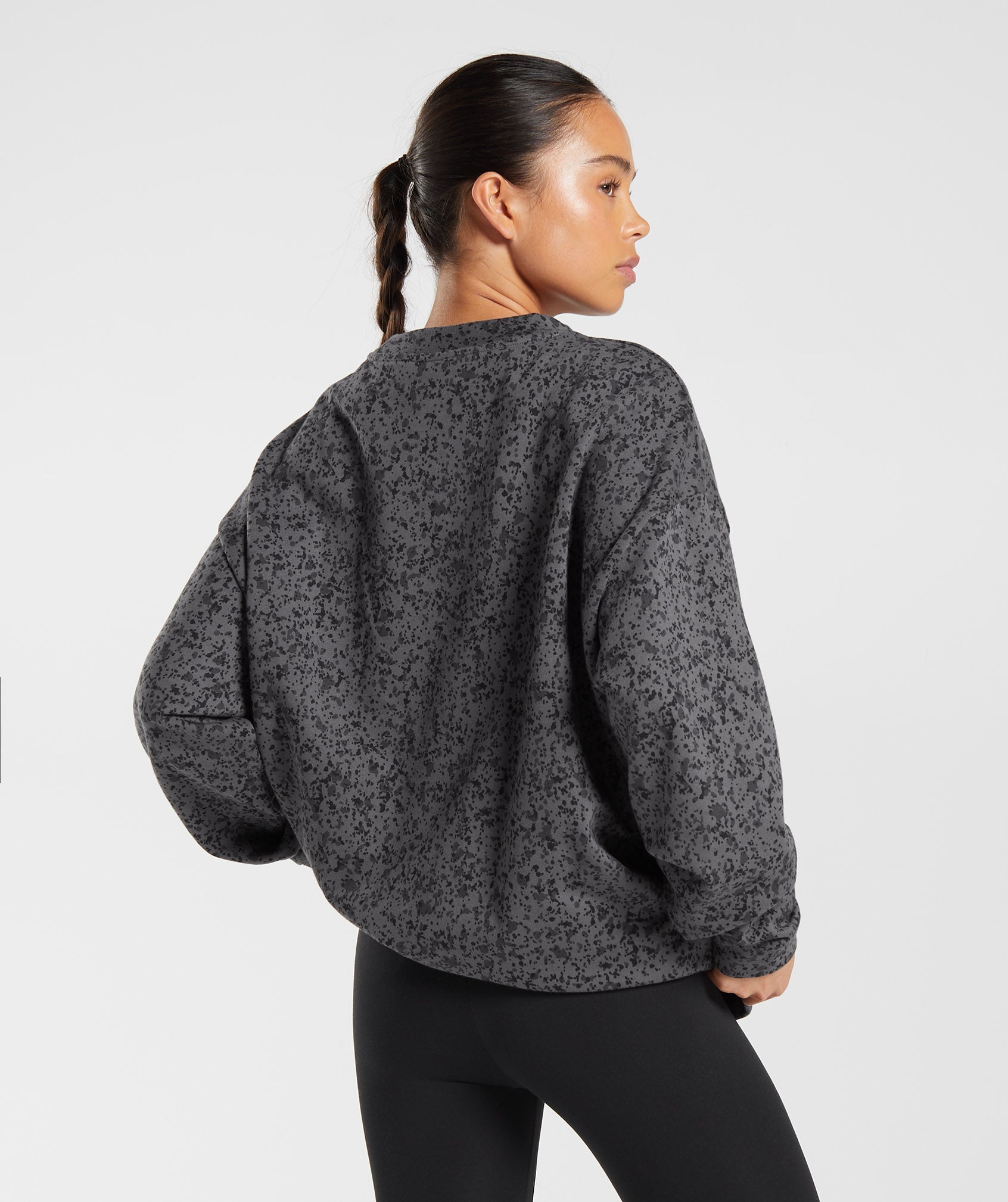 Mineral Print Sweatshirt in Silhouette Grey - view 2