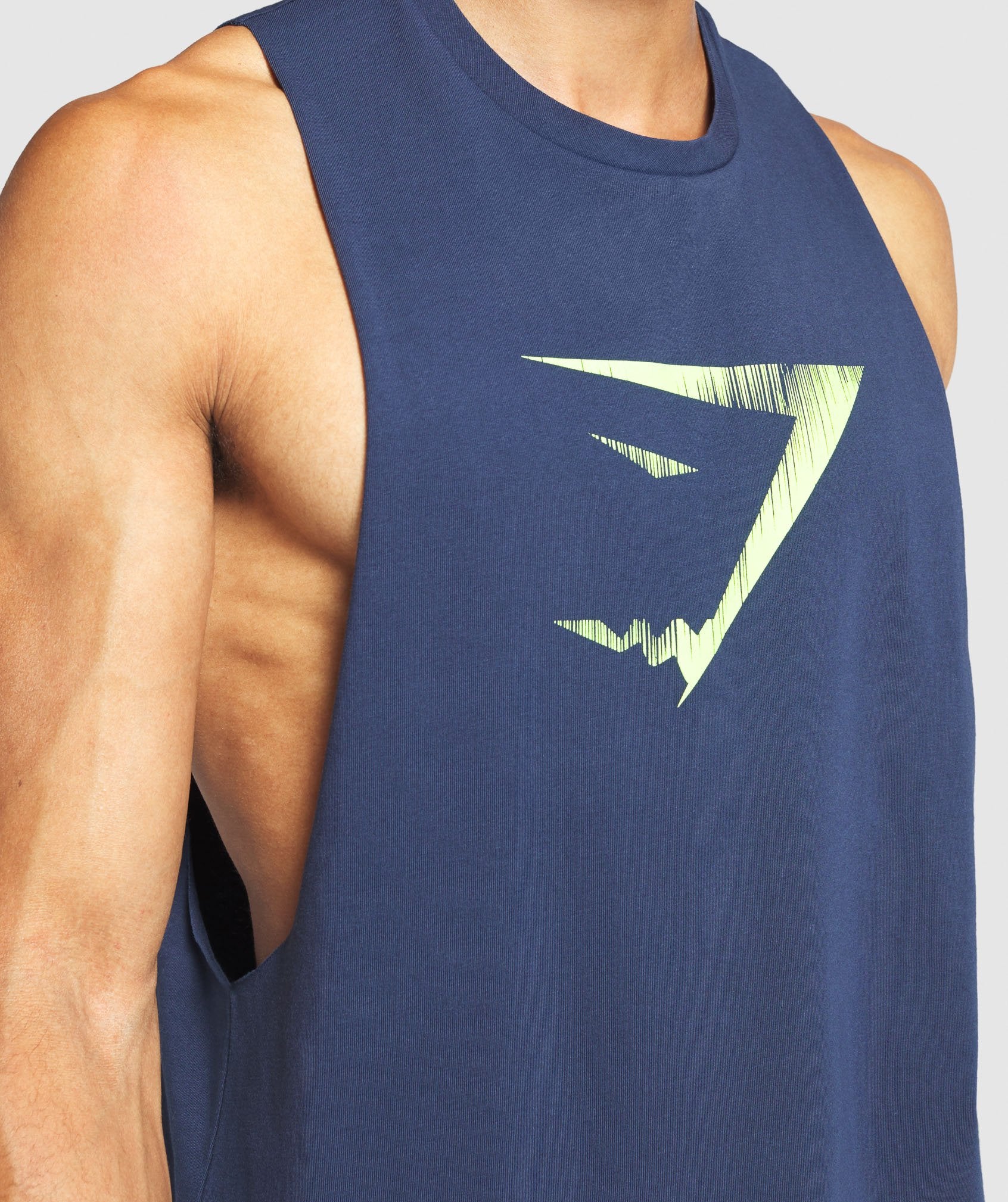 Graphic Infill Tank in Dark Blue