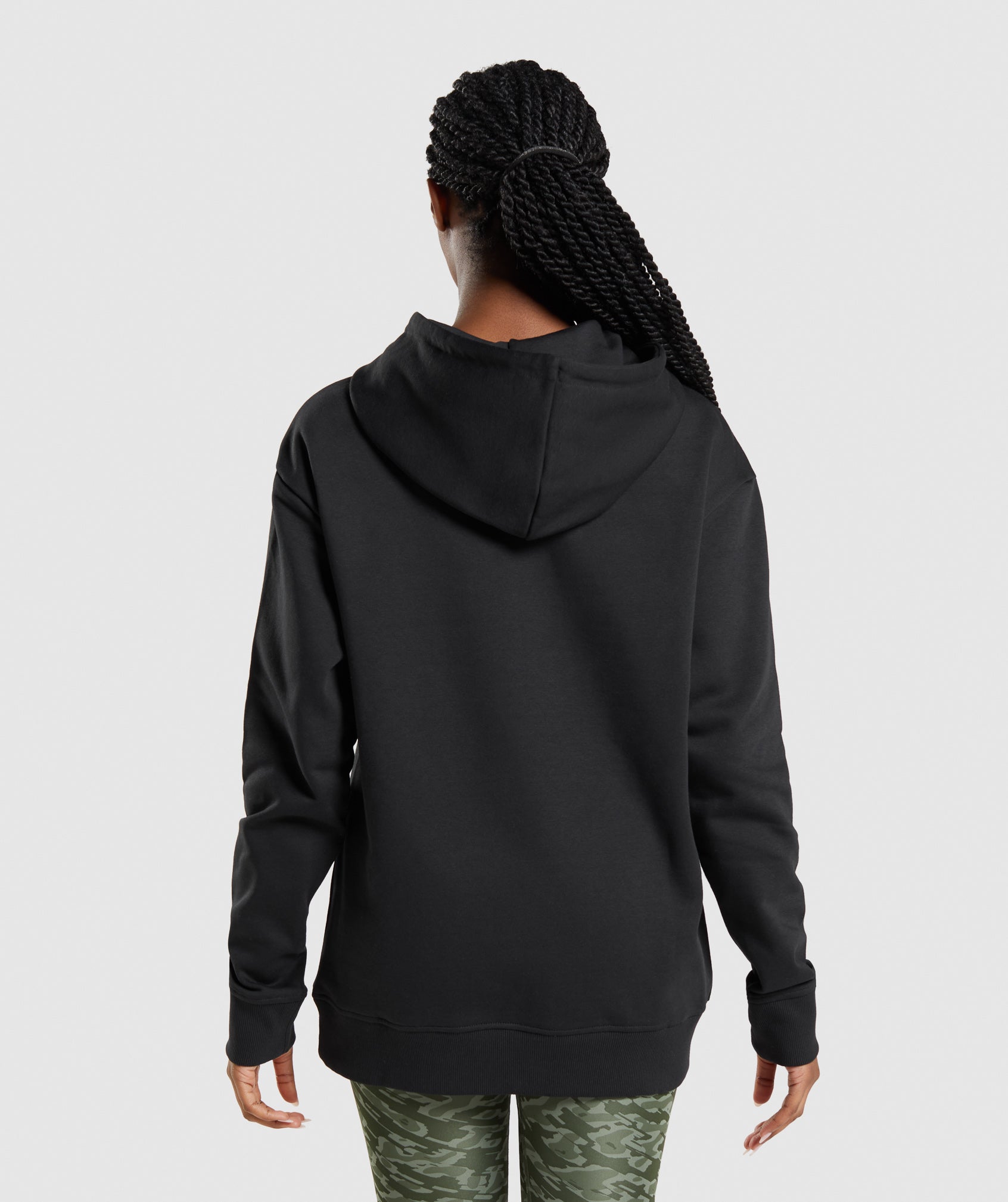 Apollo Oversized Hoodie in Black - view 2