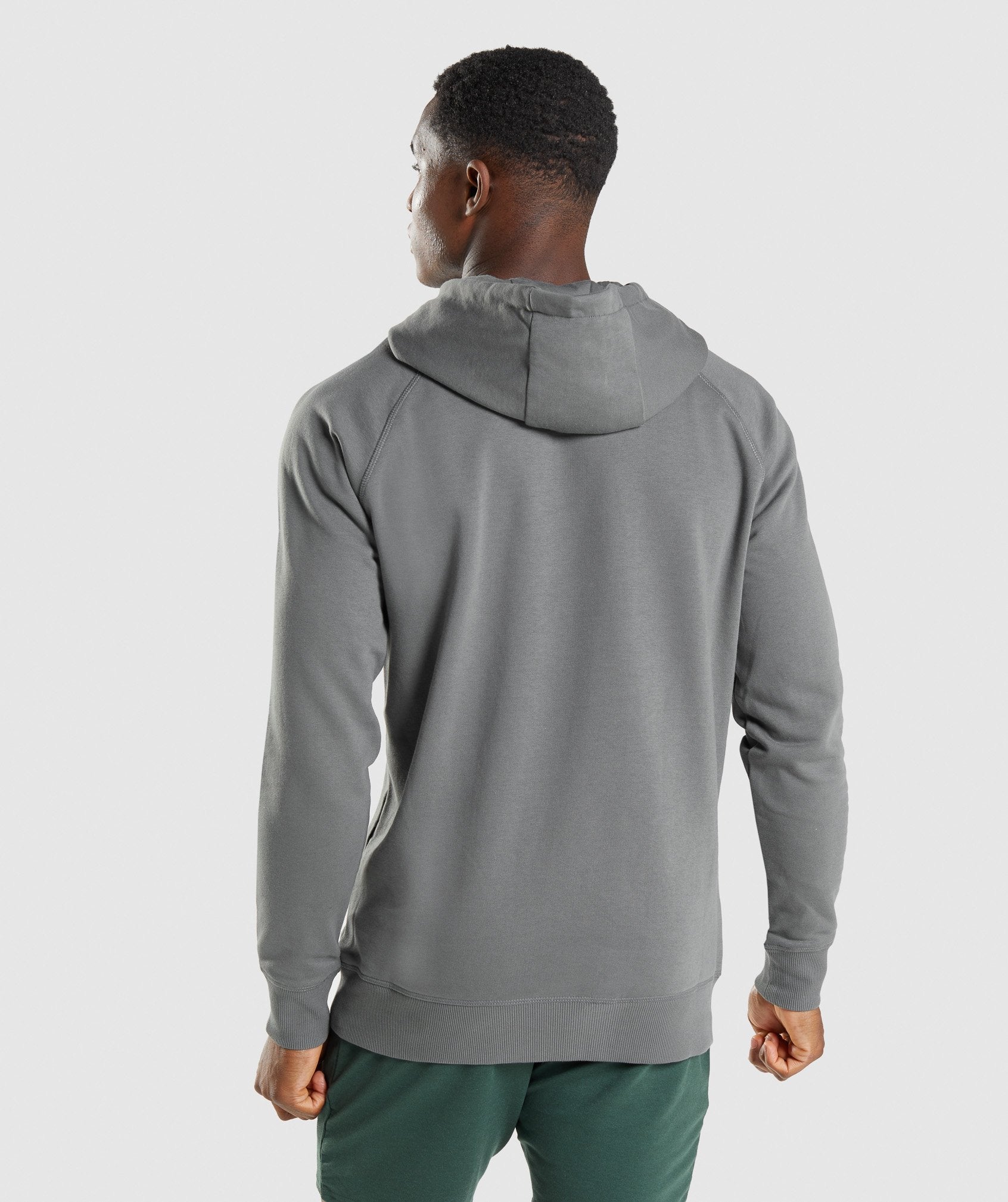 Sharkhead Infill Hoodie in Charcoal - view 2