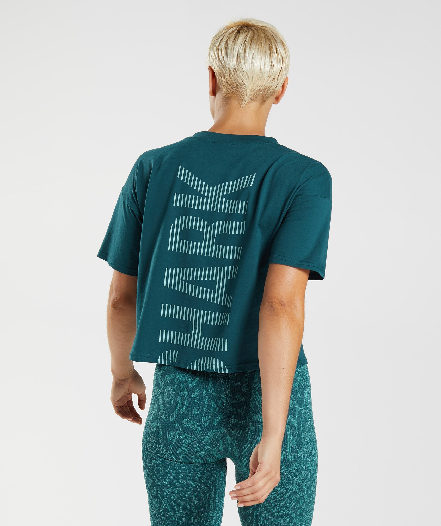 315 Midi T-Shirt in Winter Teal/Pearl Blue - view 2