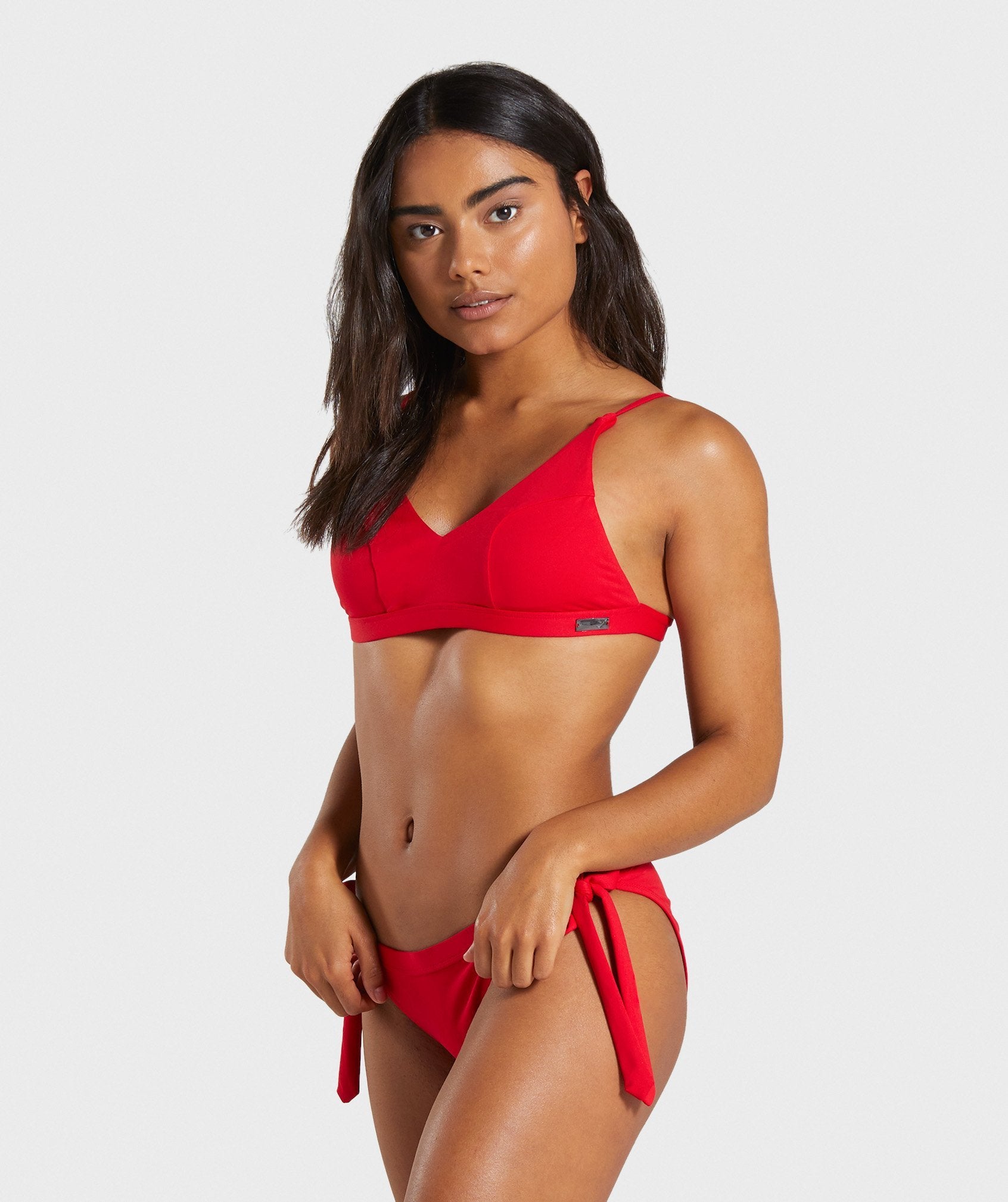 Horizon Bikini Top in Red - view 1