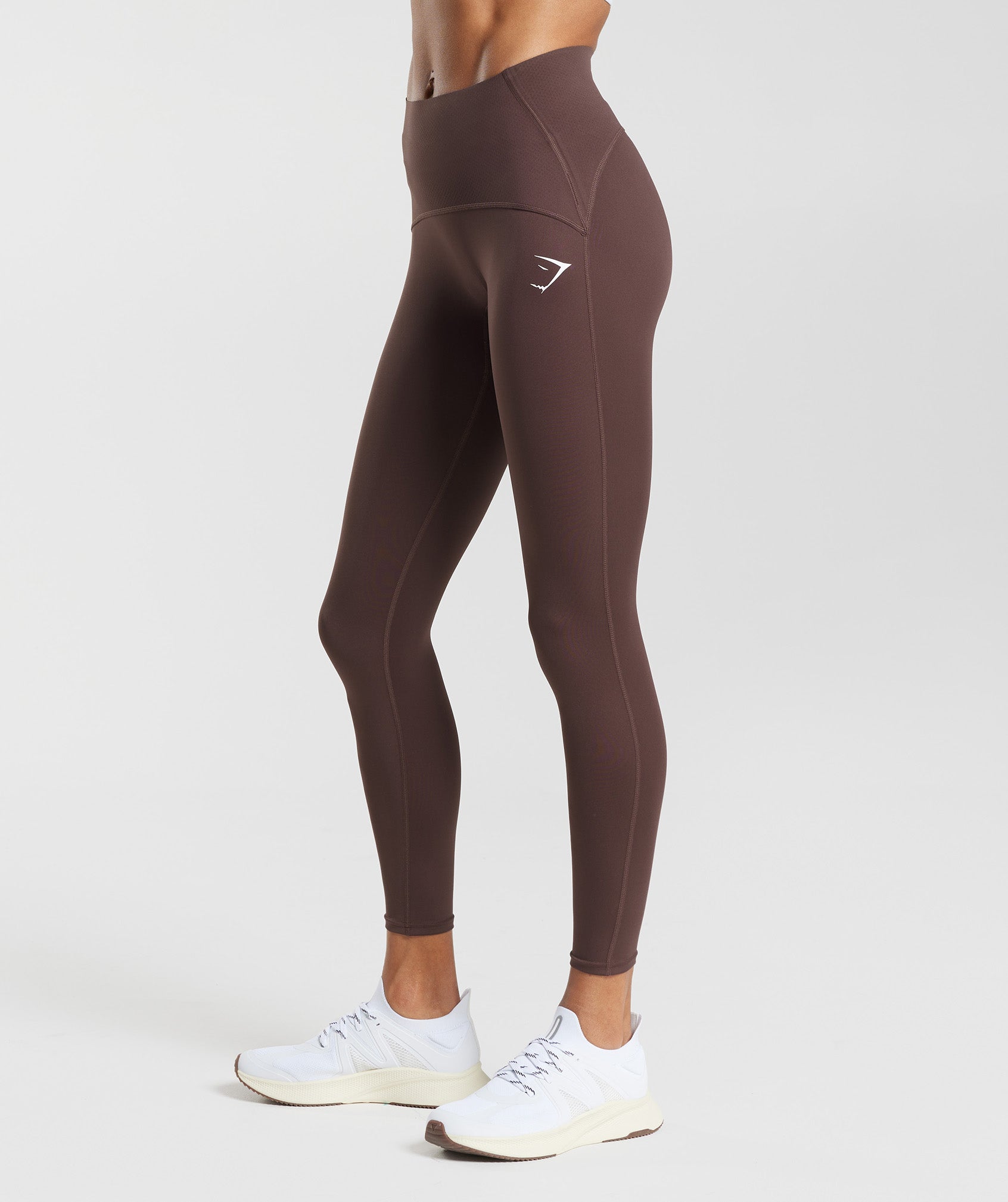 Waist Support Leggings in Chocolate Brown - view 3