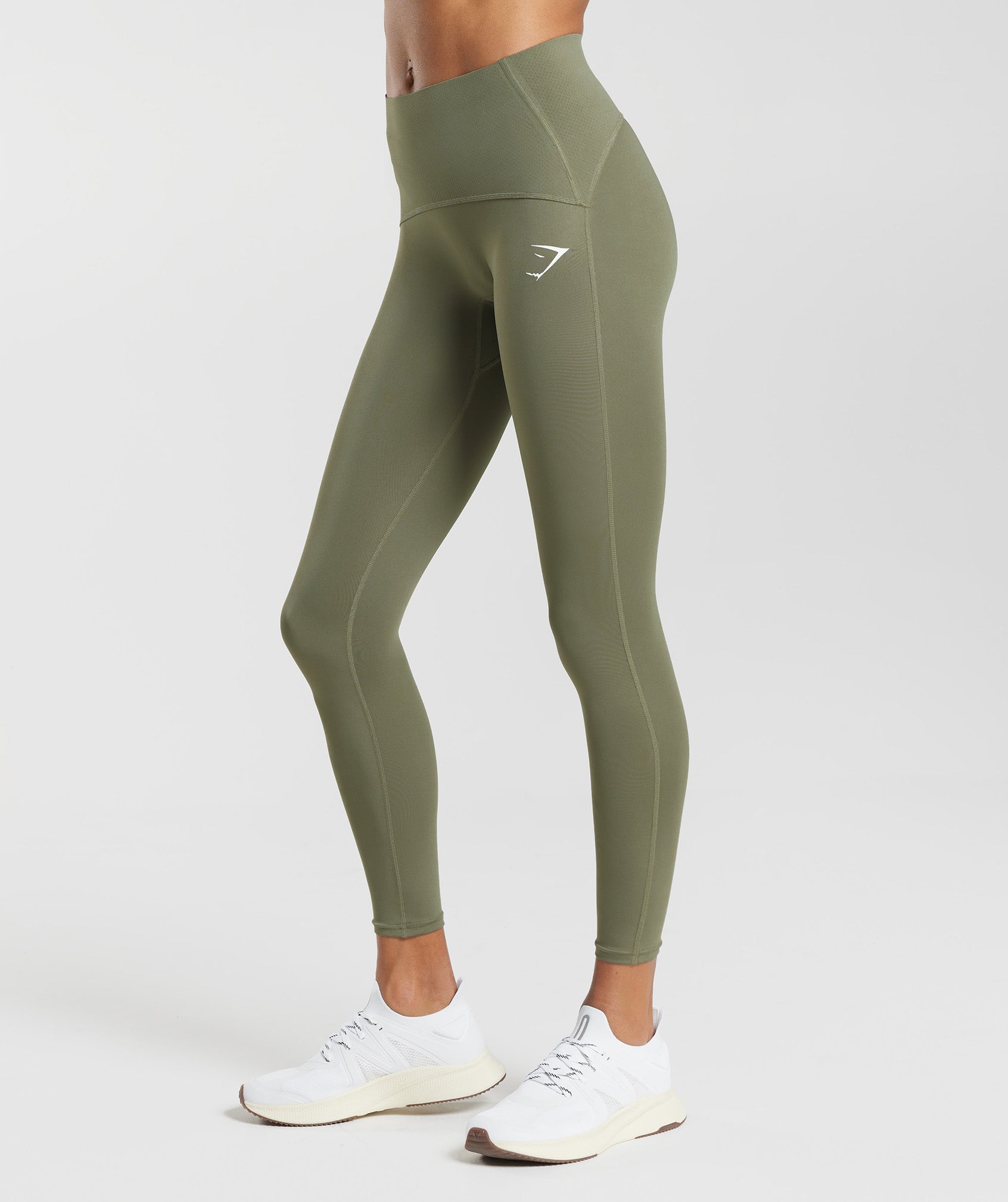 Waist Support Leggings in Dusty Olive - view 3
