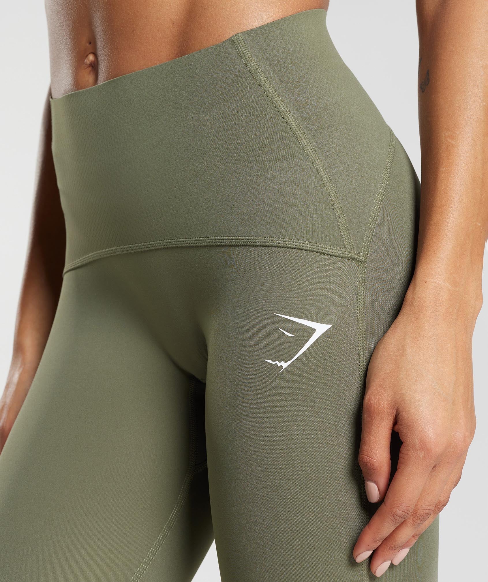 Waist Support Leggings in Dusty Olive - view 6