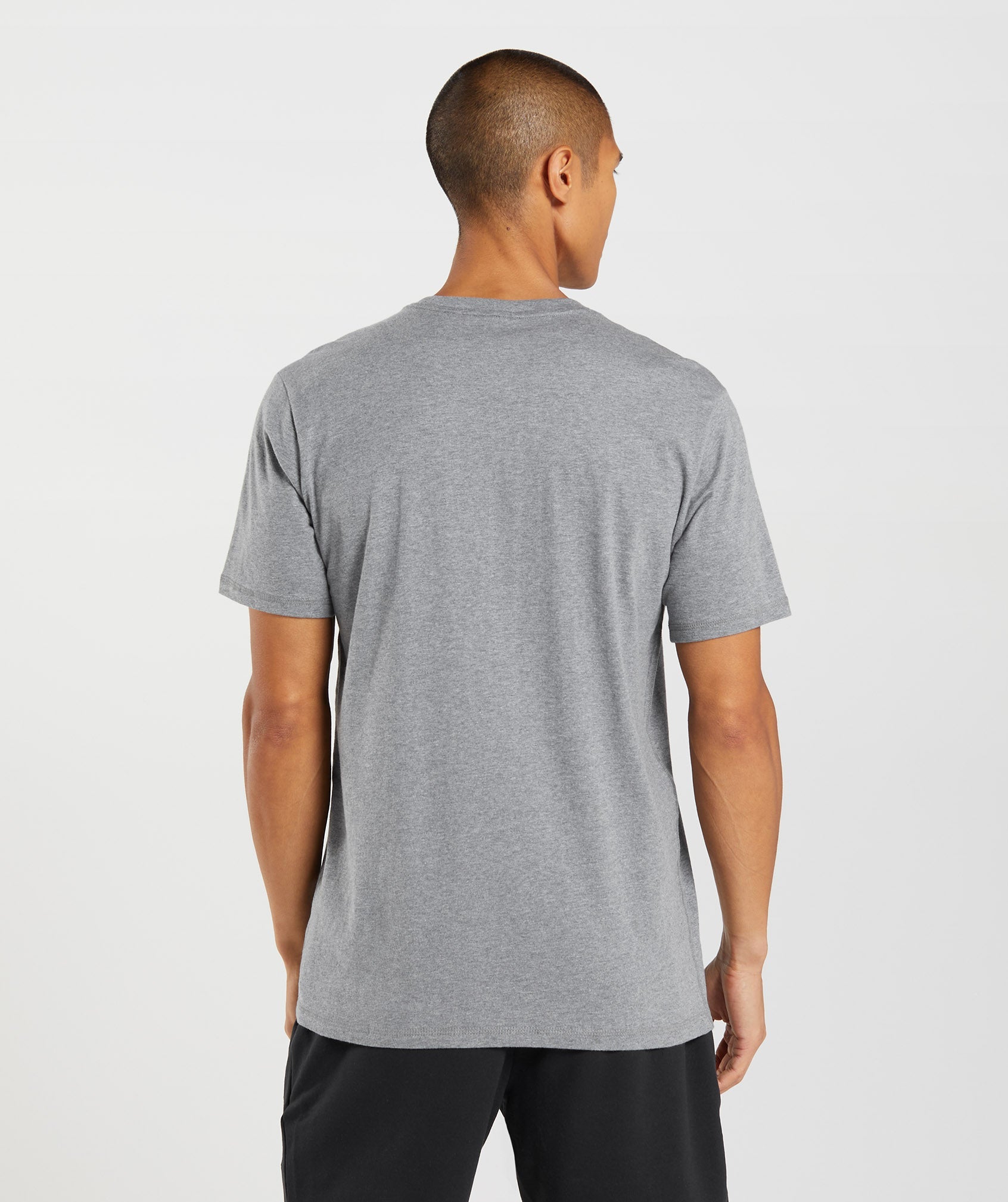 Sharkhead Infill T-Shirt in Charcoal Grey Marl - view 2