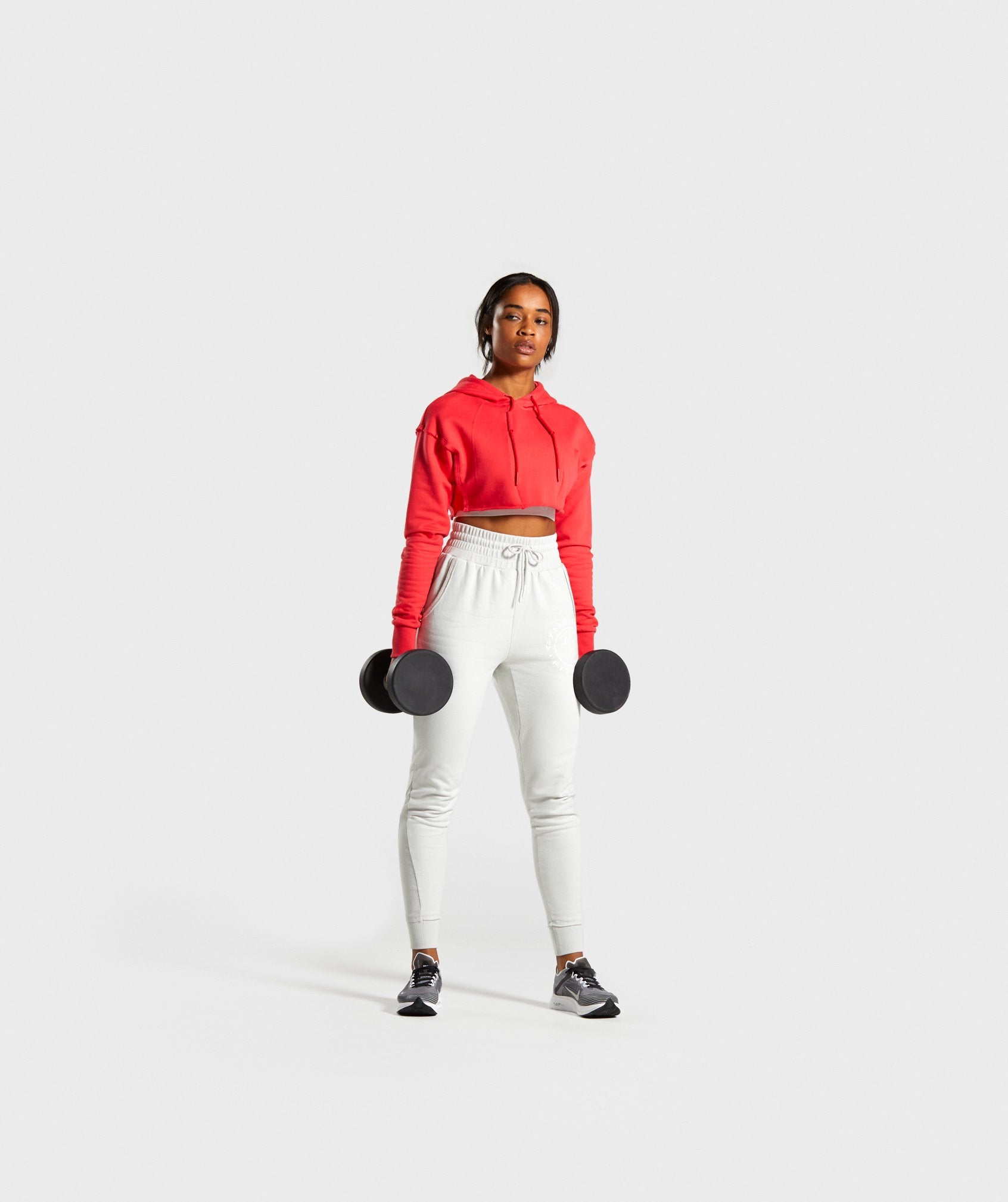 Legacy Fitness Super Cropped Hoodie in Red - view 4