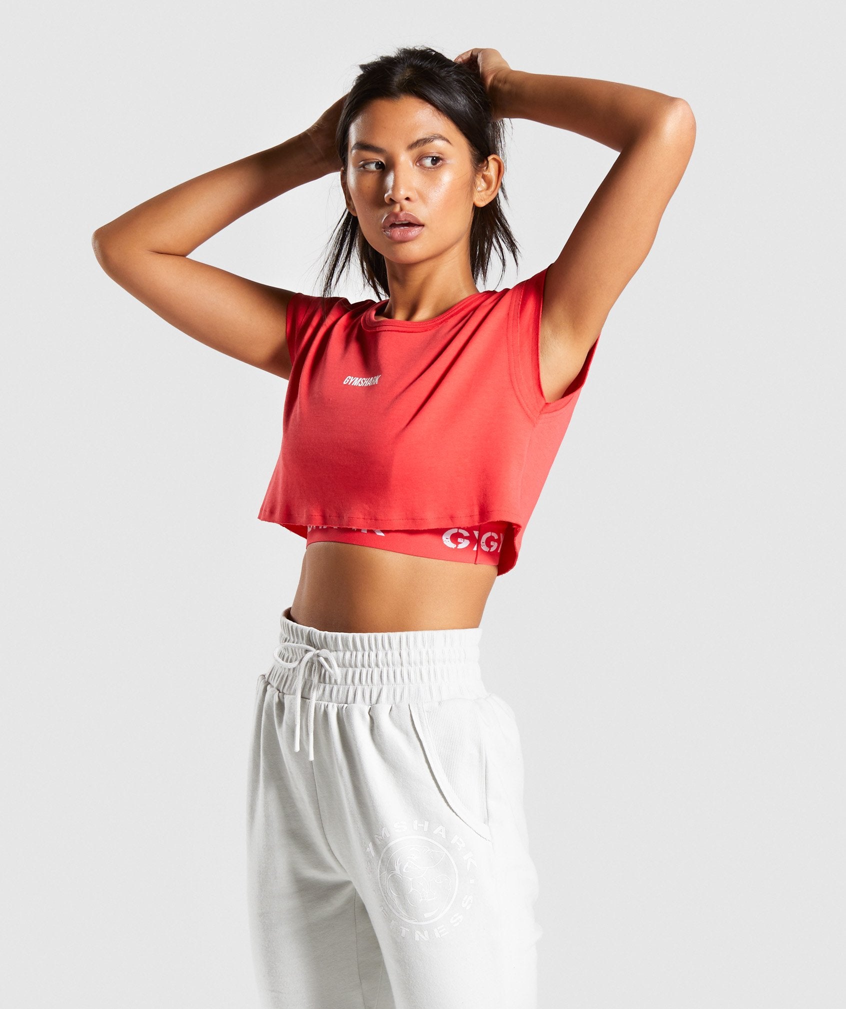Legacy Fitness Raw Crop Top in Red - view 1