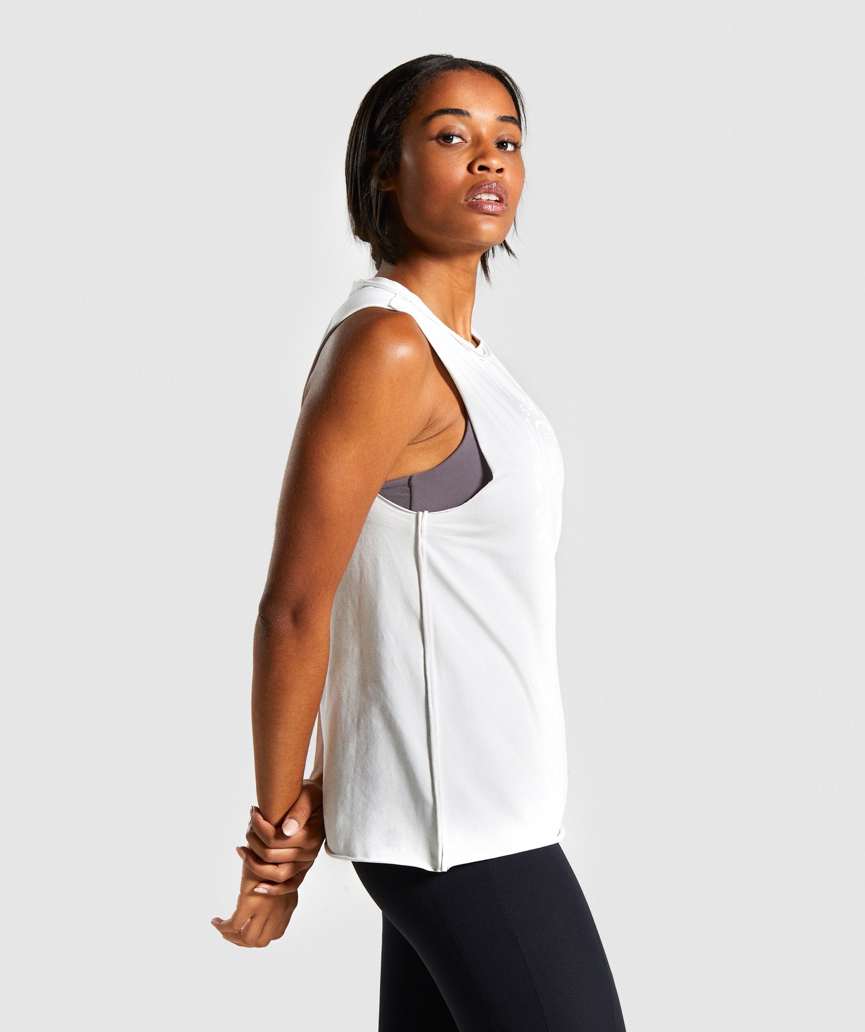 Legacy Fitness Tank in Light Grey - view 3