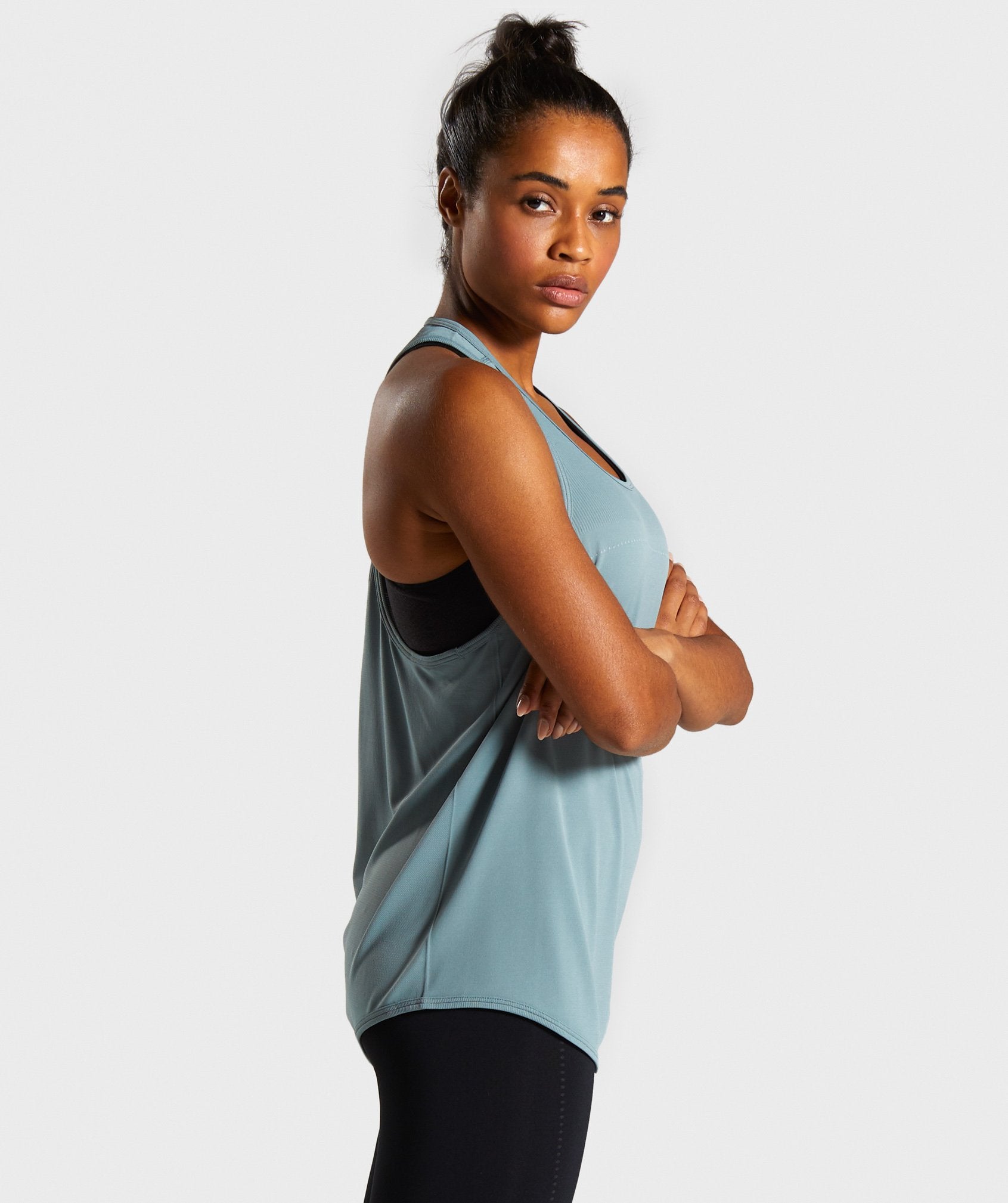 Breeze Lightweight Seamless Vest in Turquoise