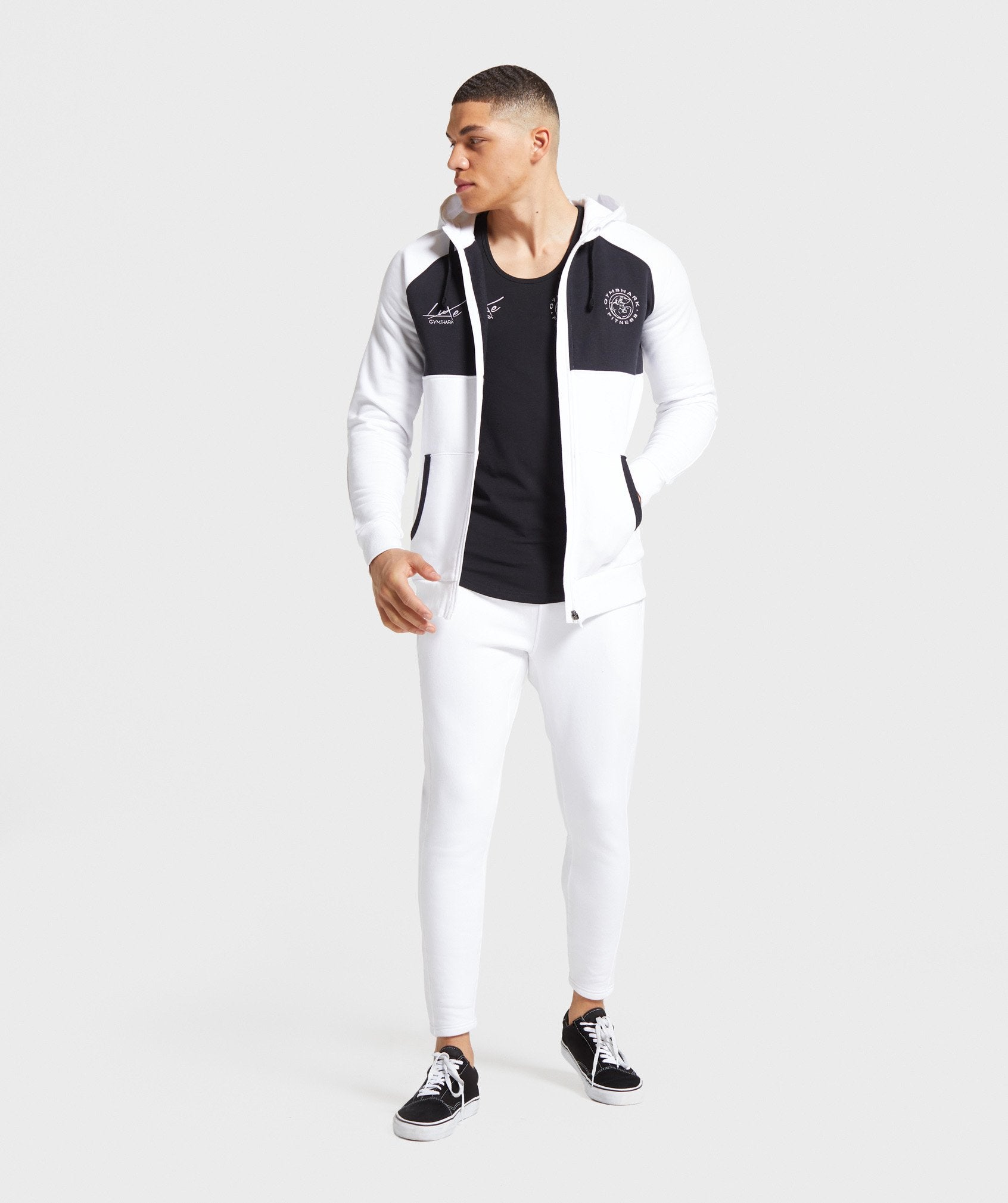 Luxe Legacy Zip Hoodie in White - view 4