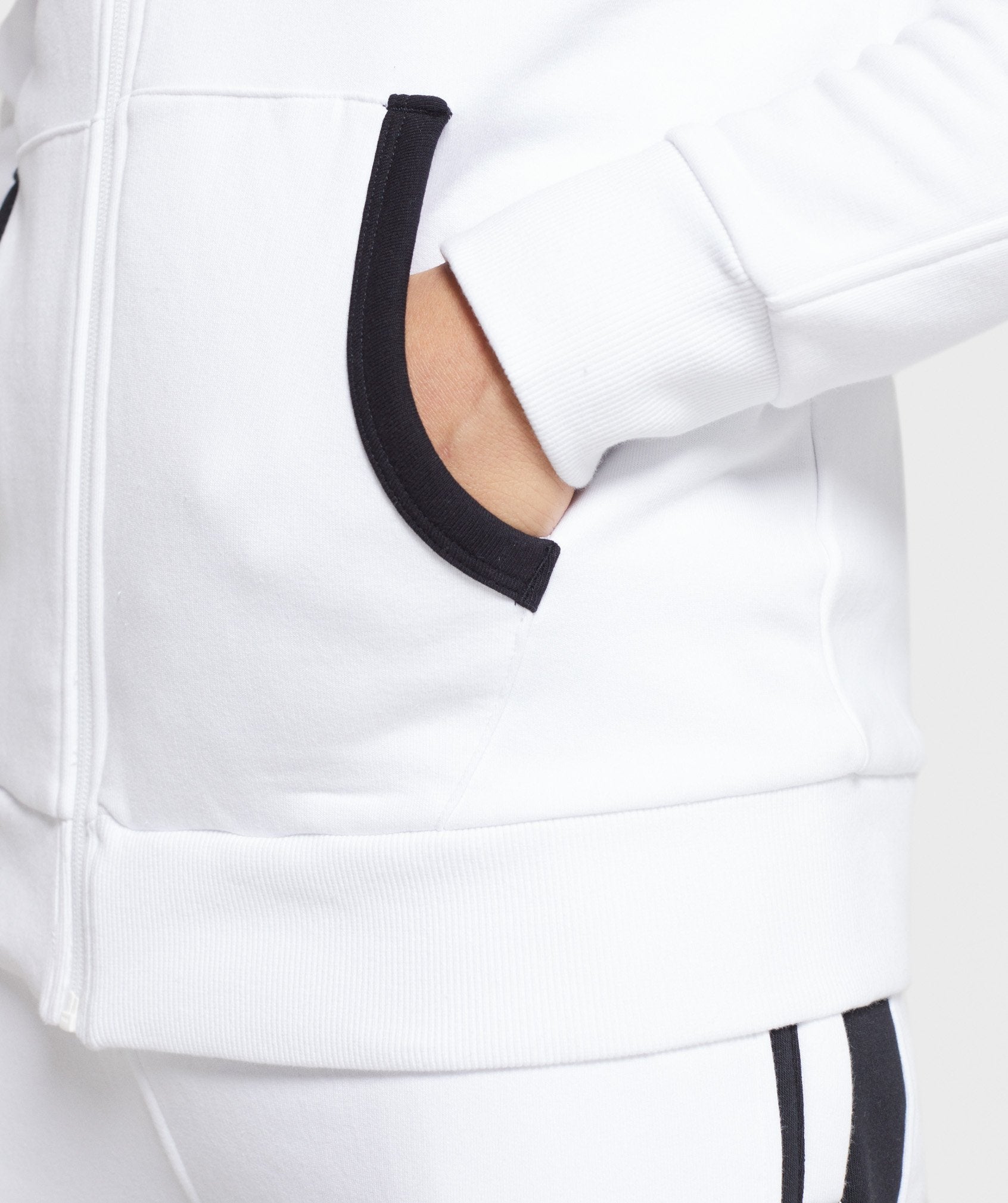 Luxe Legacy Zip Hoodie in White - view 6