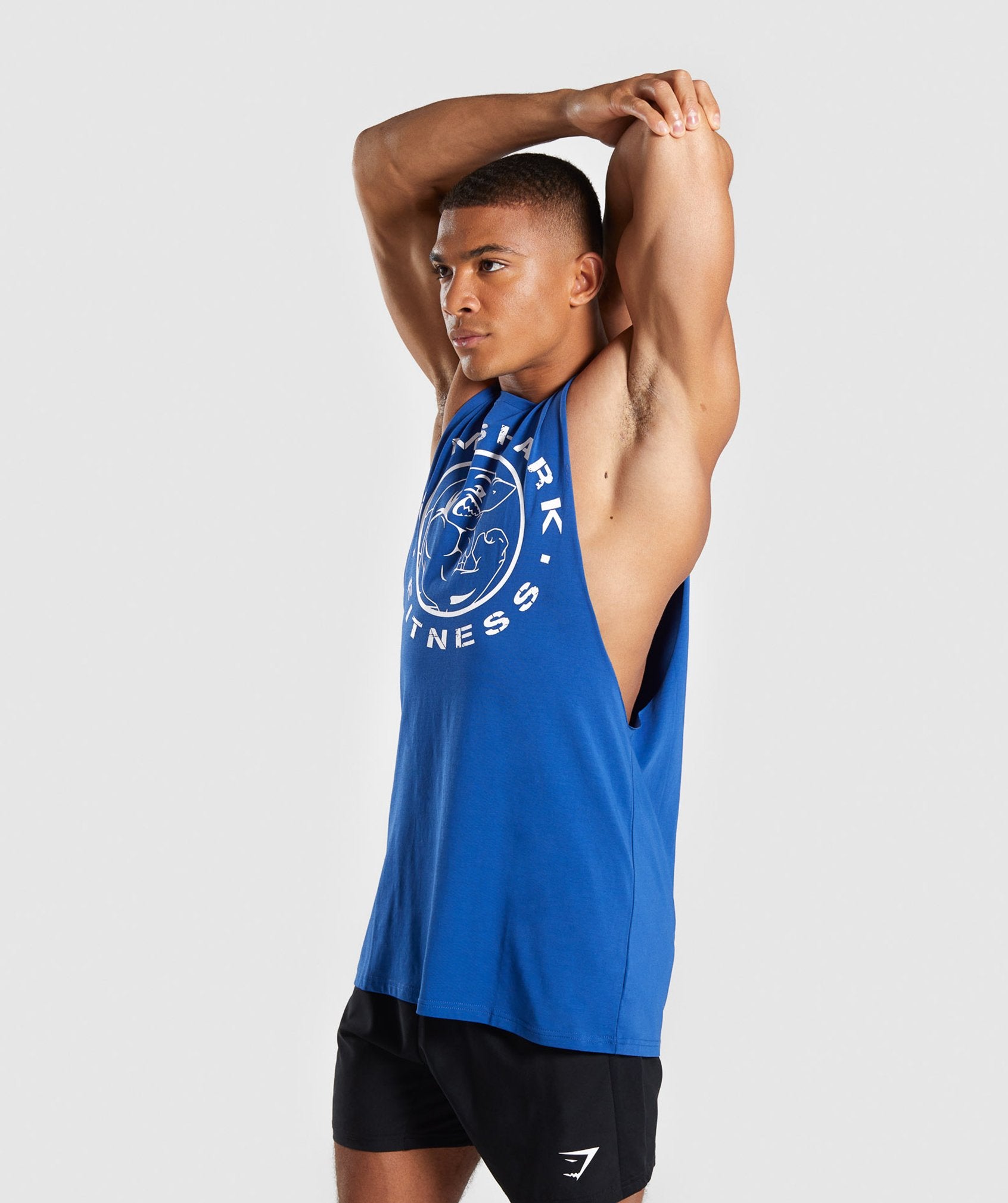 Legacy Drop Armhole Tank in Blue - view 3