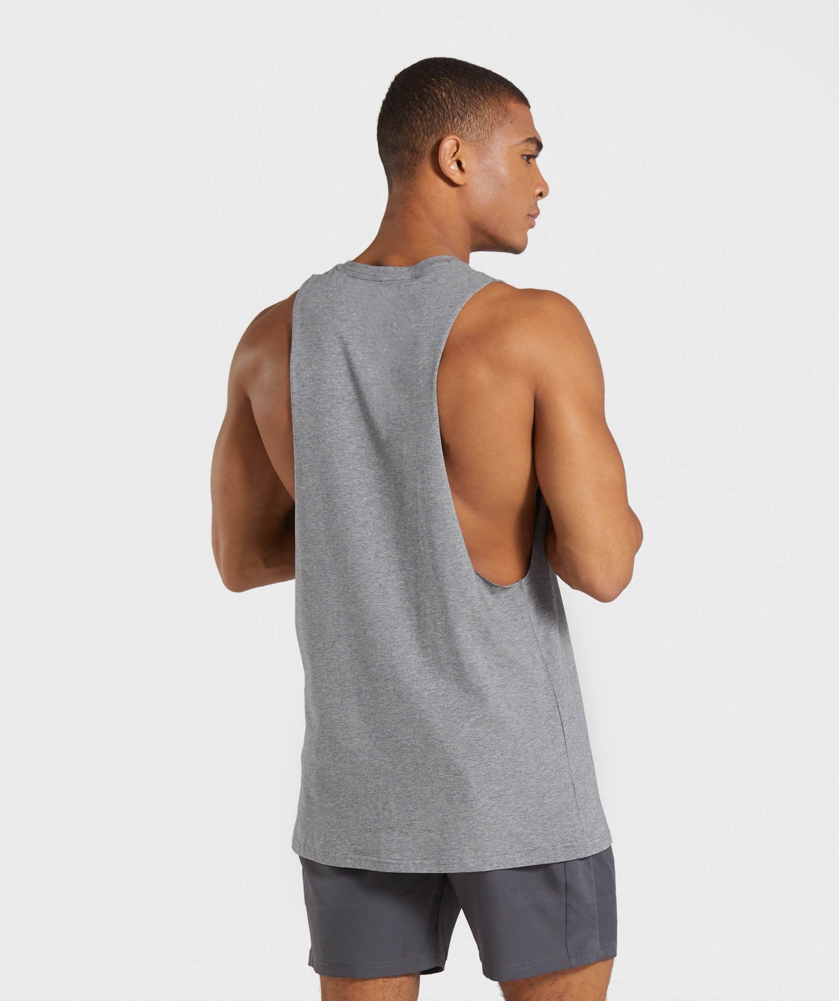 Legacy Drop Armhole Tank in Grey Marl