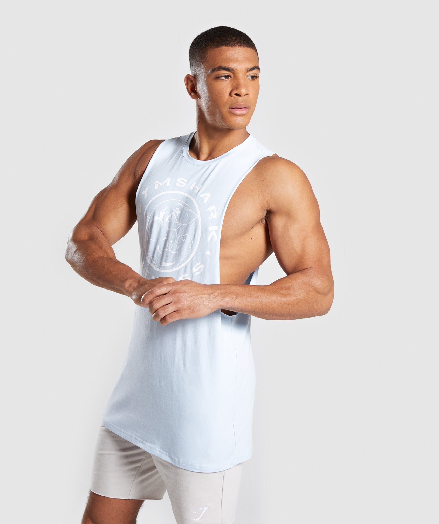 Legacy Drop Armhole Tank in Light Blue - view 3