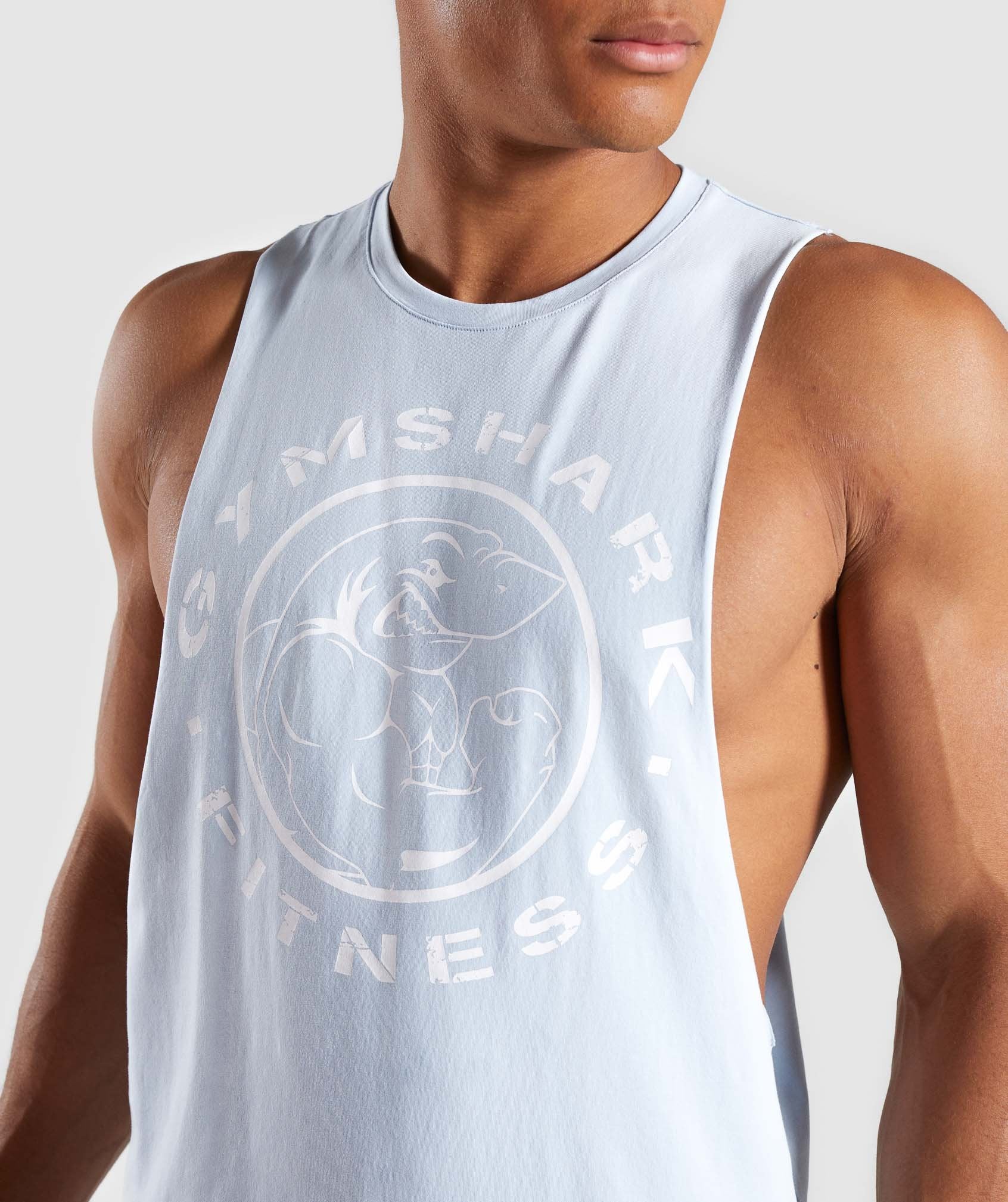 Legacy Drop Armhole Tank in Light Blue - view 5