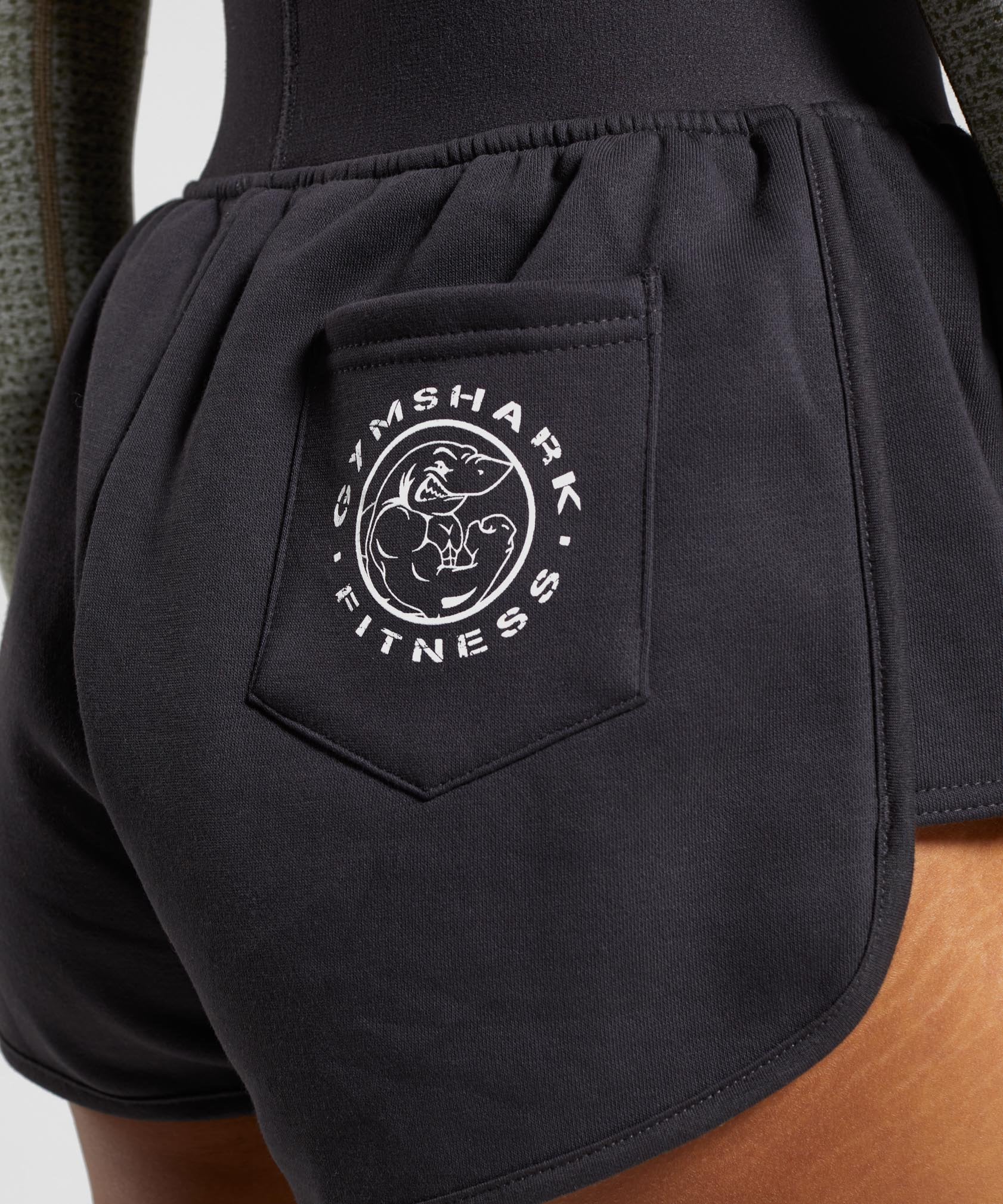 Legacy Fitness Shorts in Washed Black - view 6