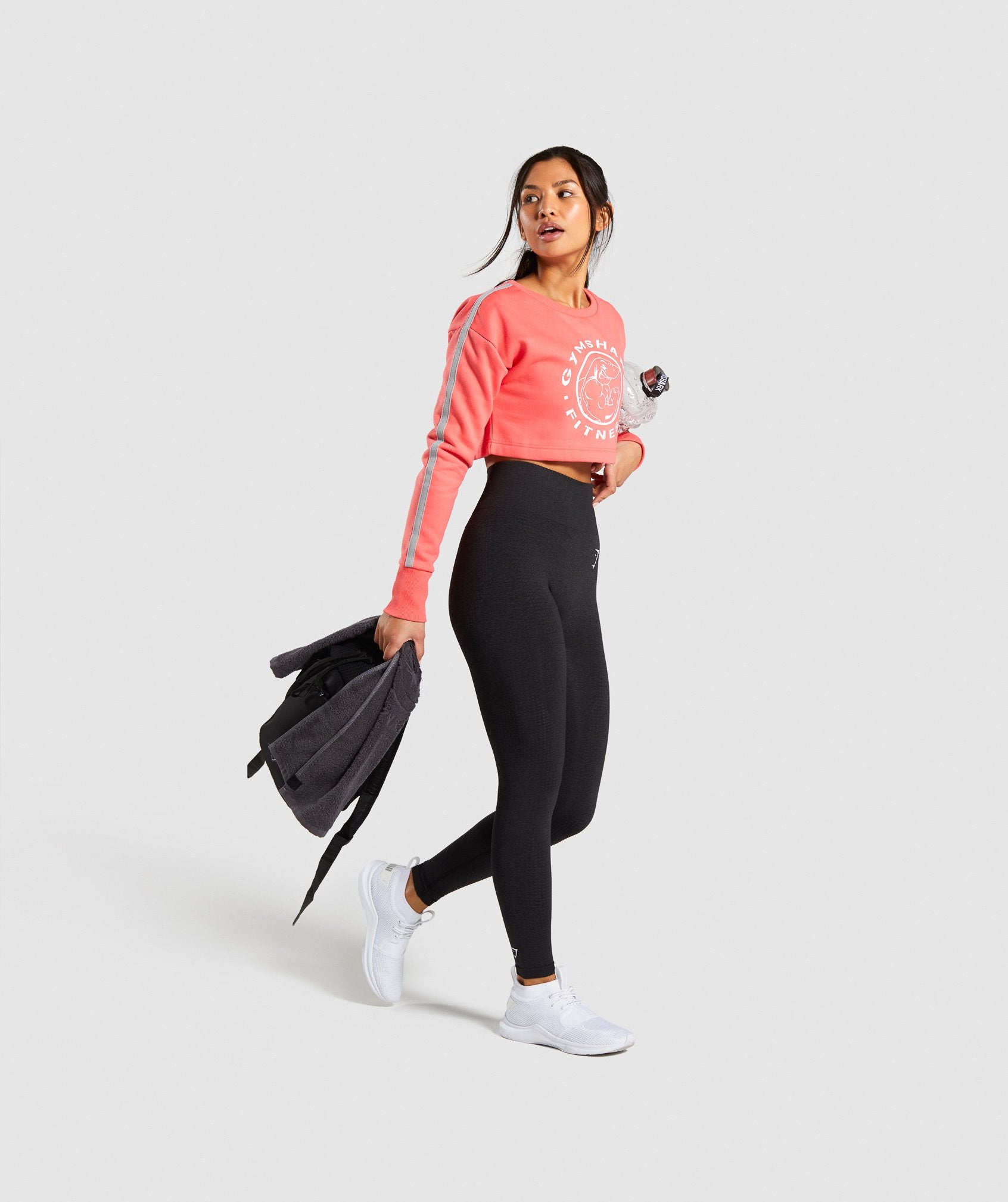 Legacy Fitness Sweater in Coral