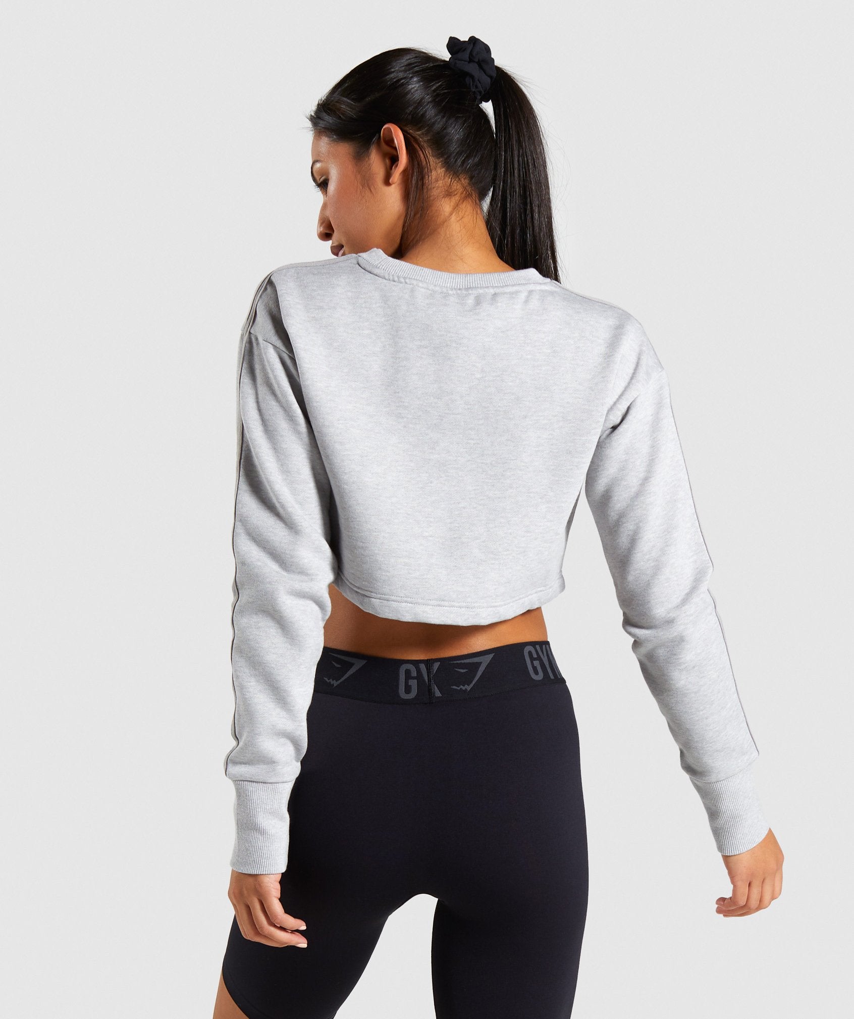 Legacy Fitness Sweater in Light Grey Marl - view 2