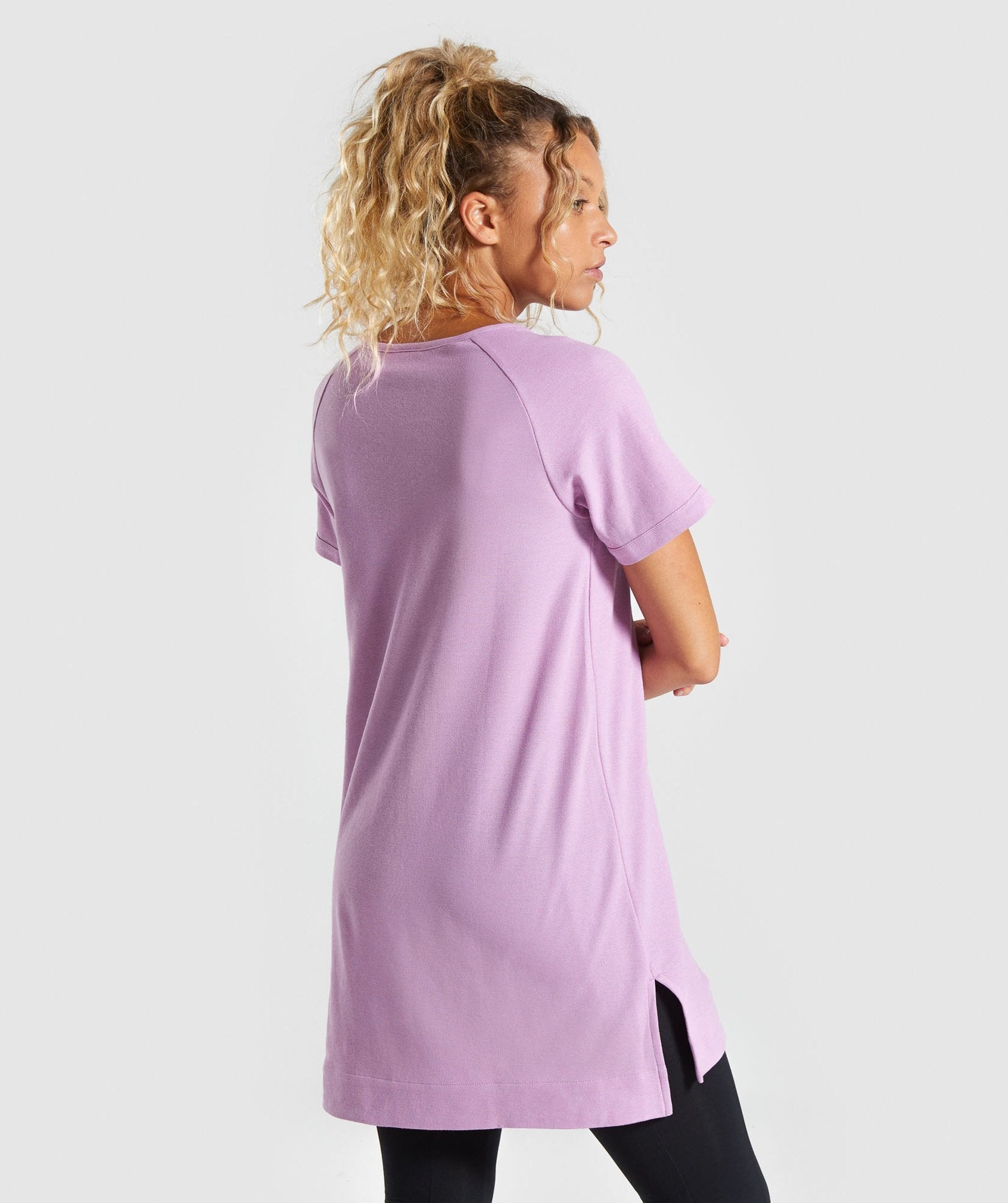 Legacy Fitness Longline Tee in Pink - view 2