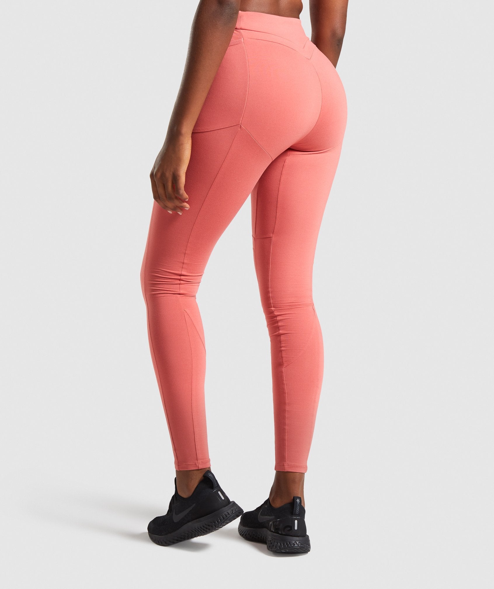 Legacy Fitness Panel Leggings in Brick Red - view 2