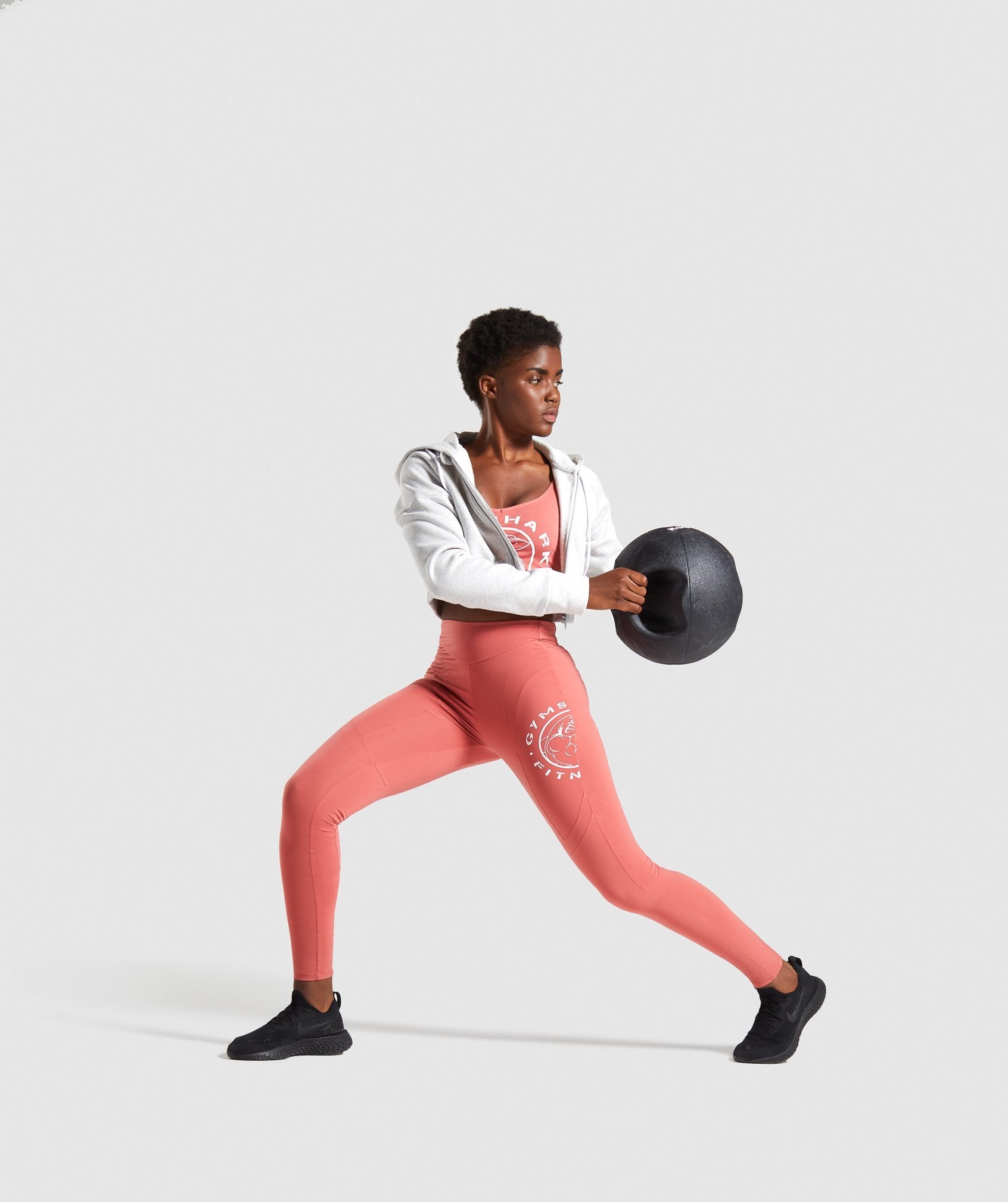 Legacy Fitness Panel Leggings in Brick Red - view 4