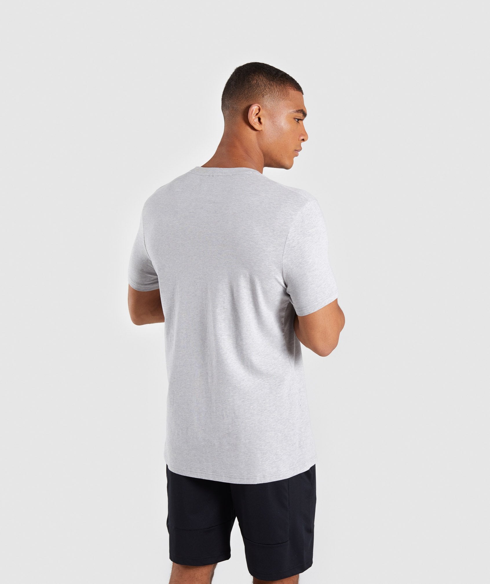 Legacy T-Shirt in Light Grey Marl - view 2