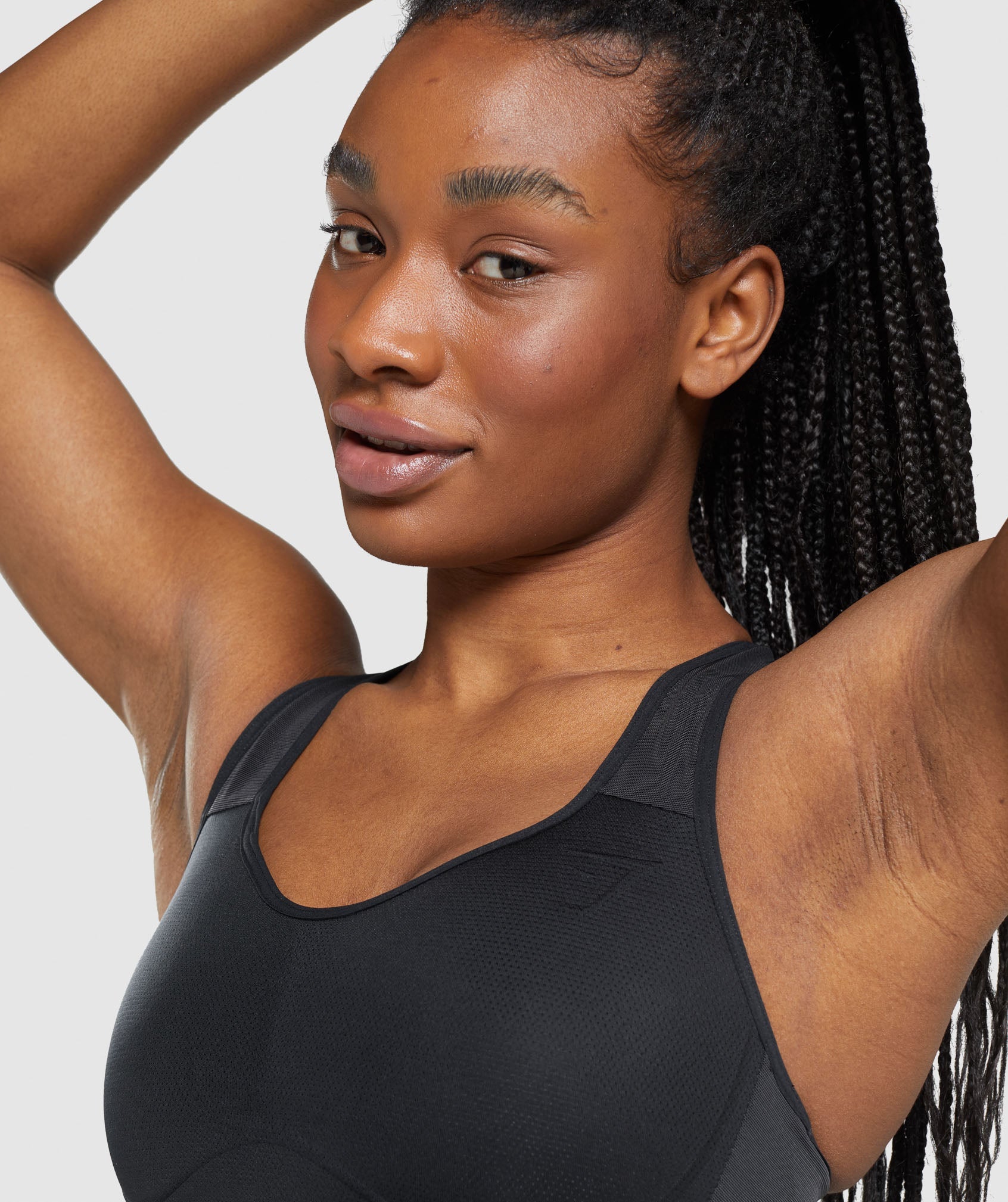 Lightweight High Support Sports Bra in Black - view 5