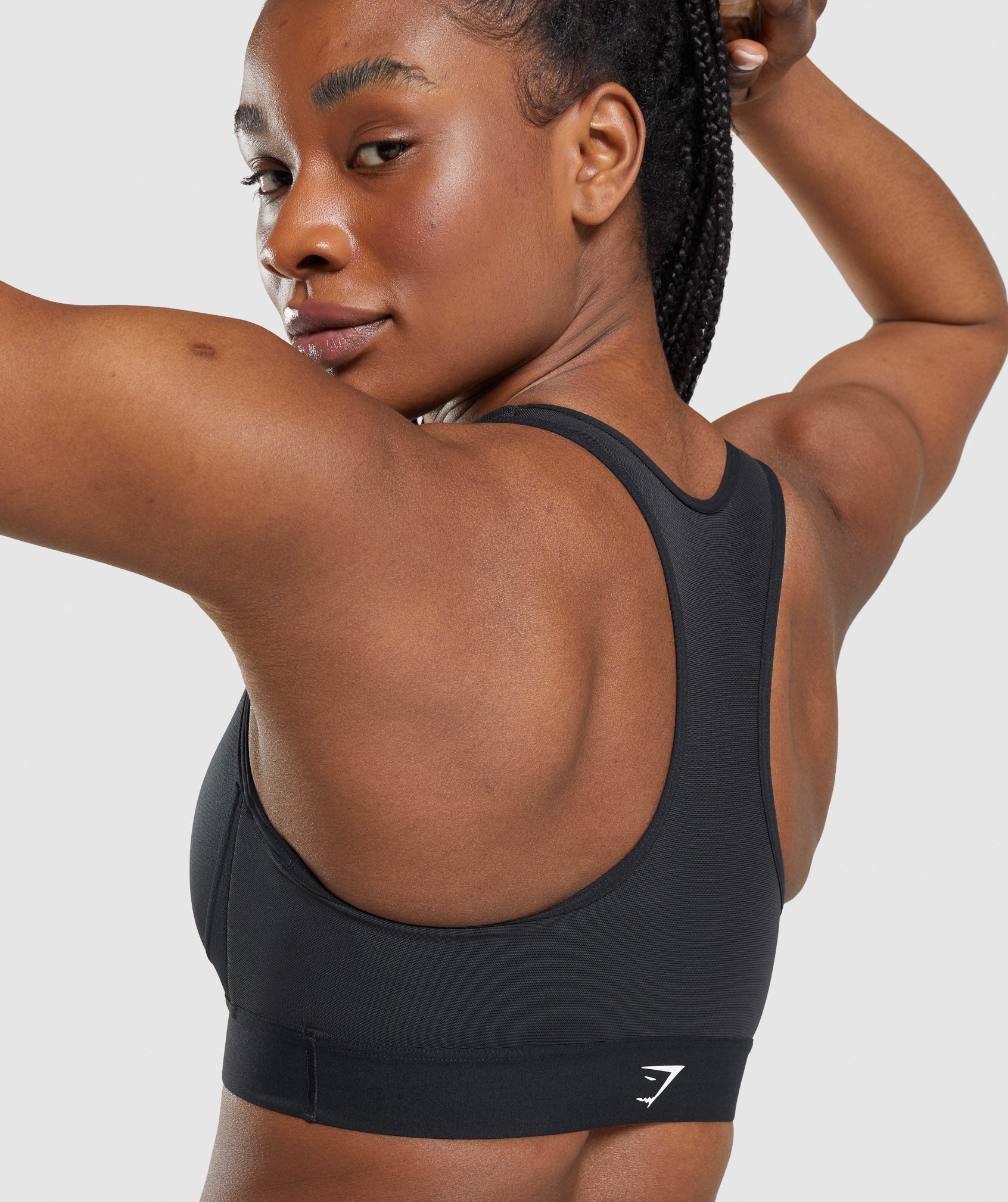 Lightweight High Support Sports Bra in Black - view 6