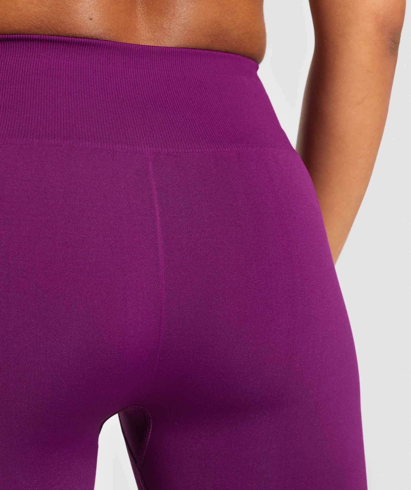 Breeze Lightweight Seamless Tights in Purple - view 6