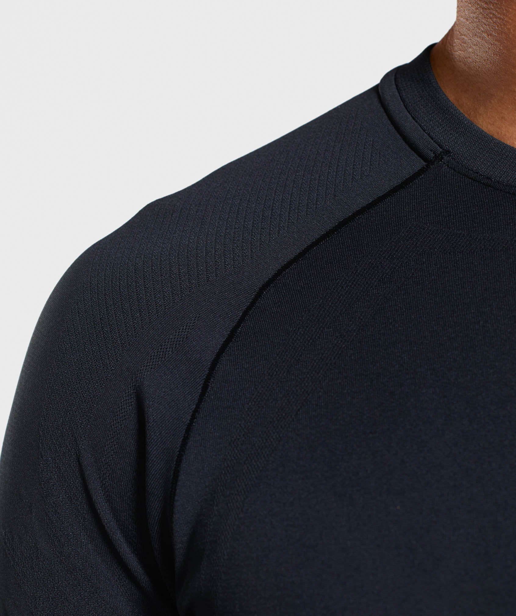 Lightweight Seamless T-Shirt in Black - view 5