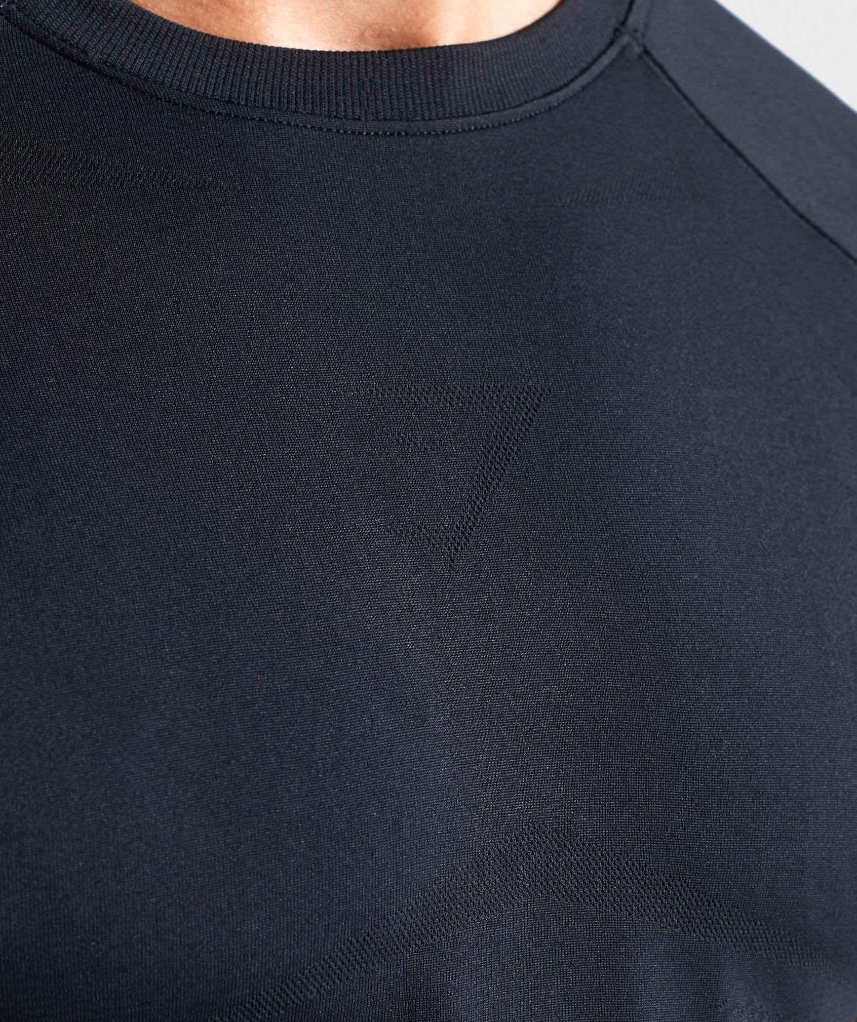 Lightweight Seamless T-Shirt in Black - view 6