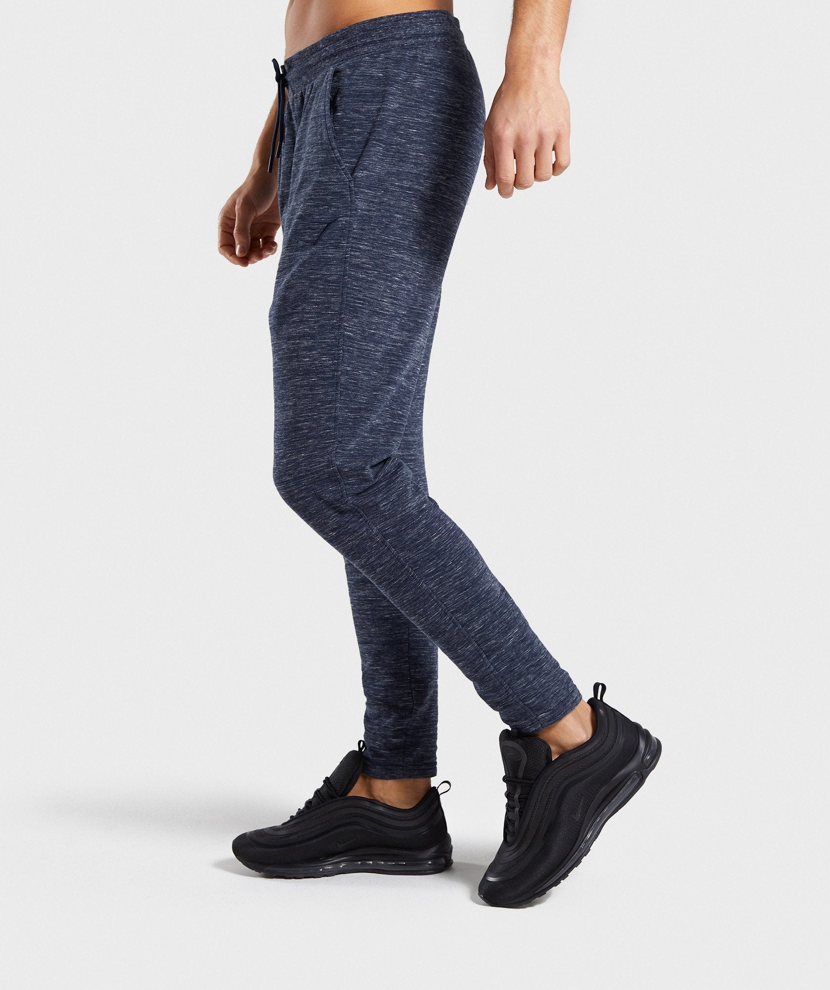 Lounge Joggers in Navy Marl - view 3
