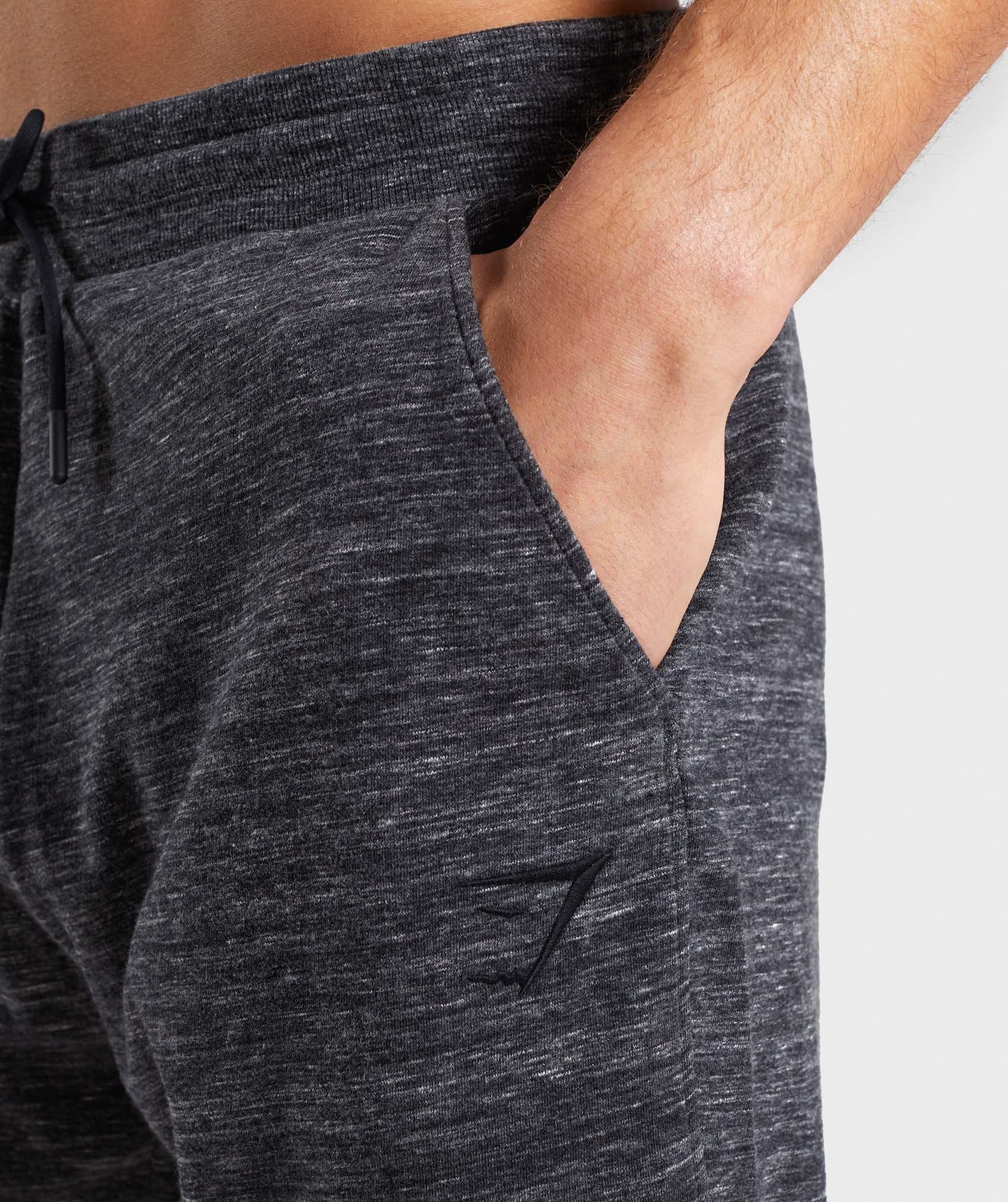 Lounge Shorts in Charcoal Marl - view 5