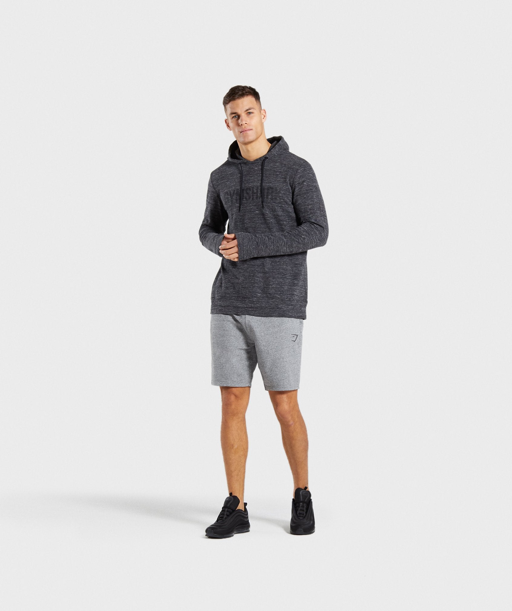 Lounge Shorts in Grey Marl - view 4