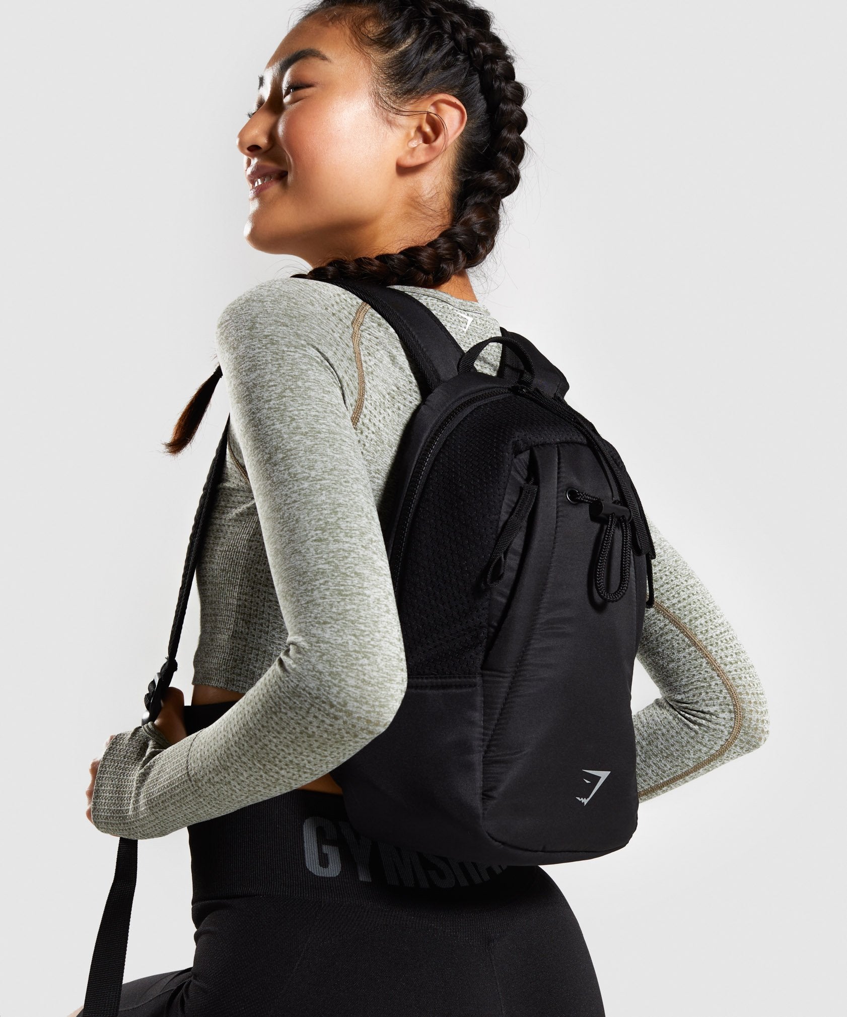Mini Mesh Backpack in Black - view 1