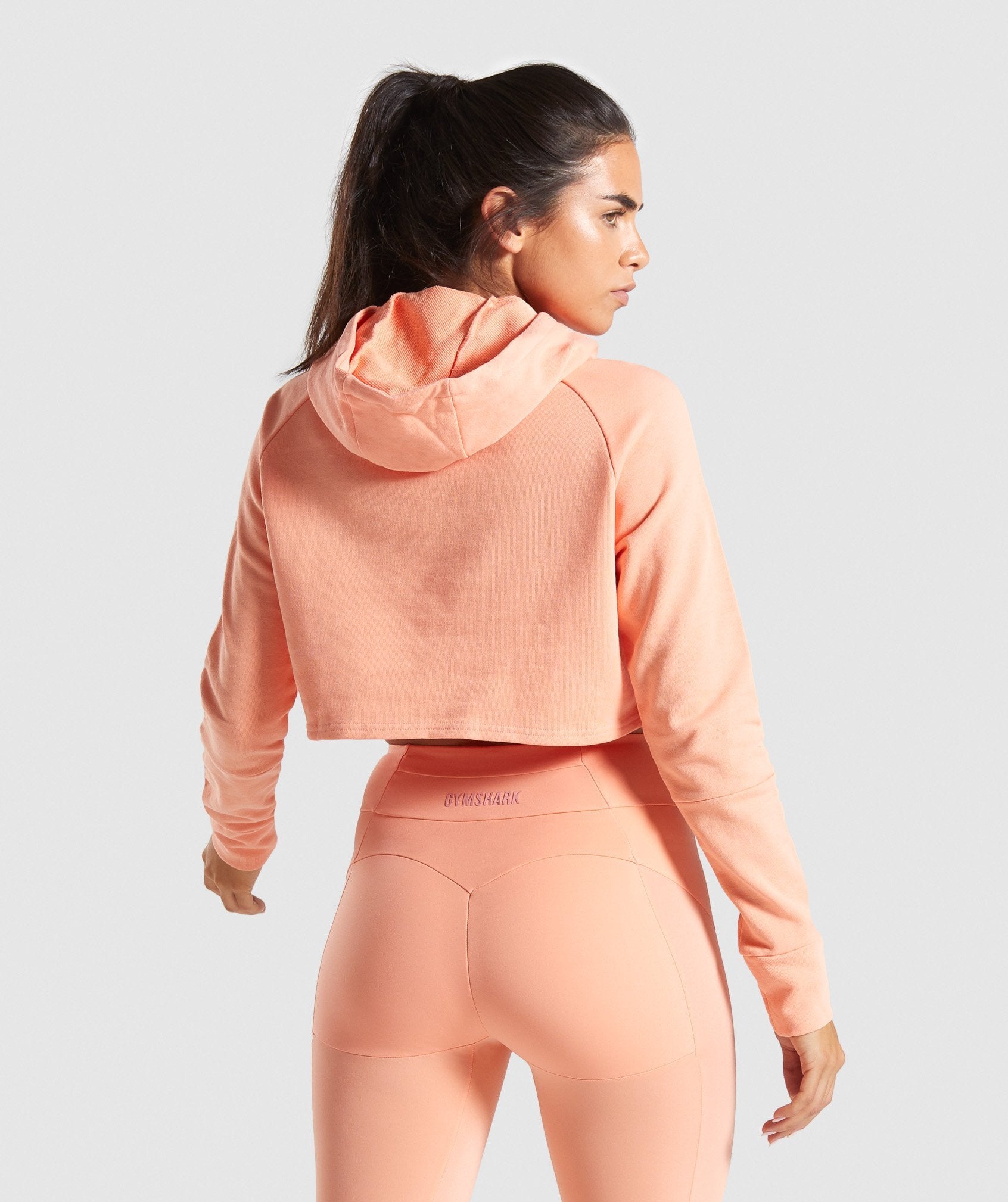 Move Cropped Hoodie in Peach - view 2